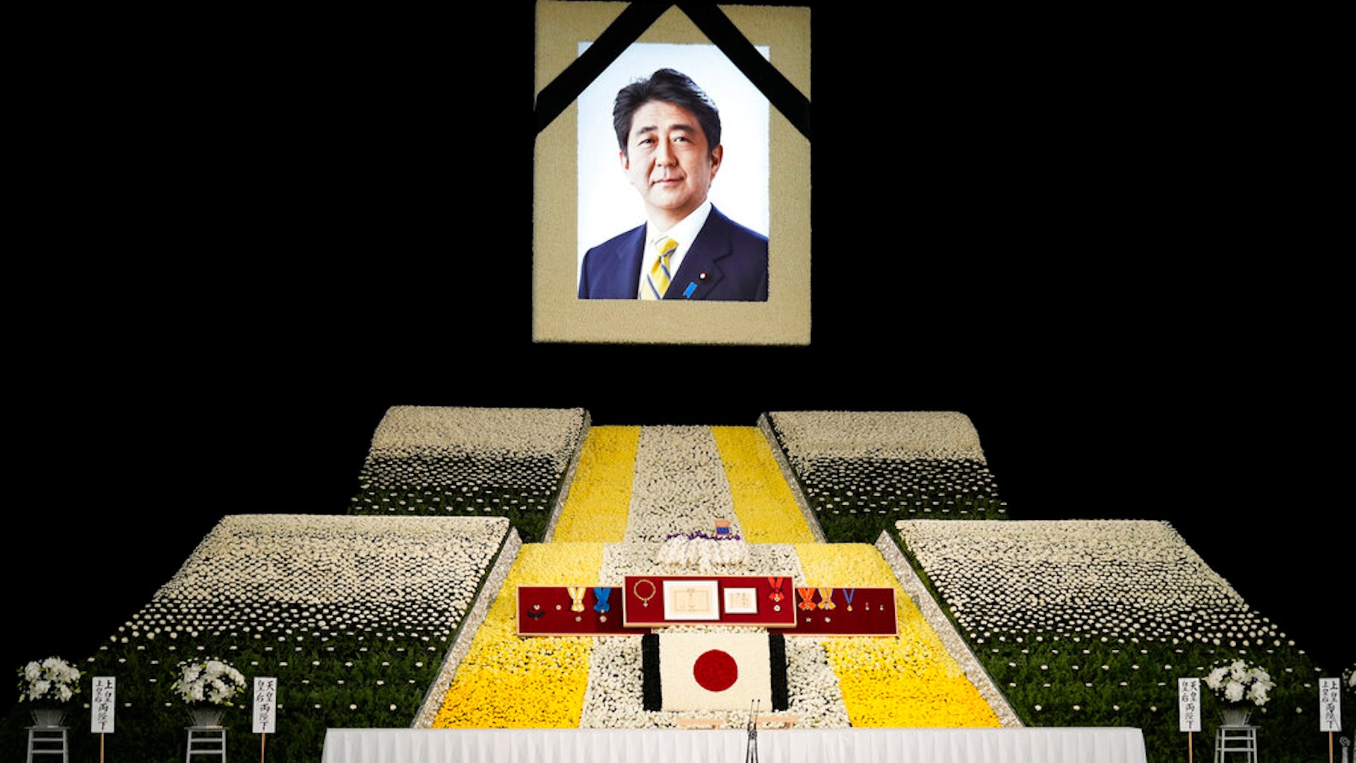 安倍晉三國葬2022年9月27日在日本武道館舉行(AP) 安倍晉三國葬2022年9月27日在日本武道館舉行(AP)