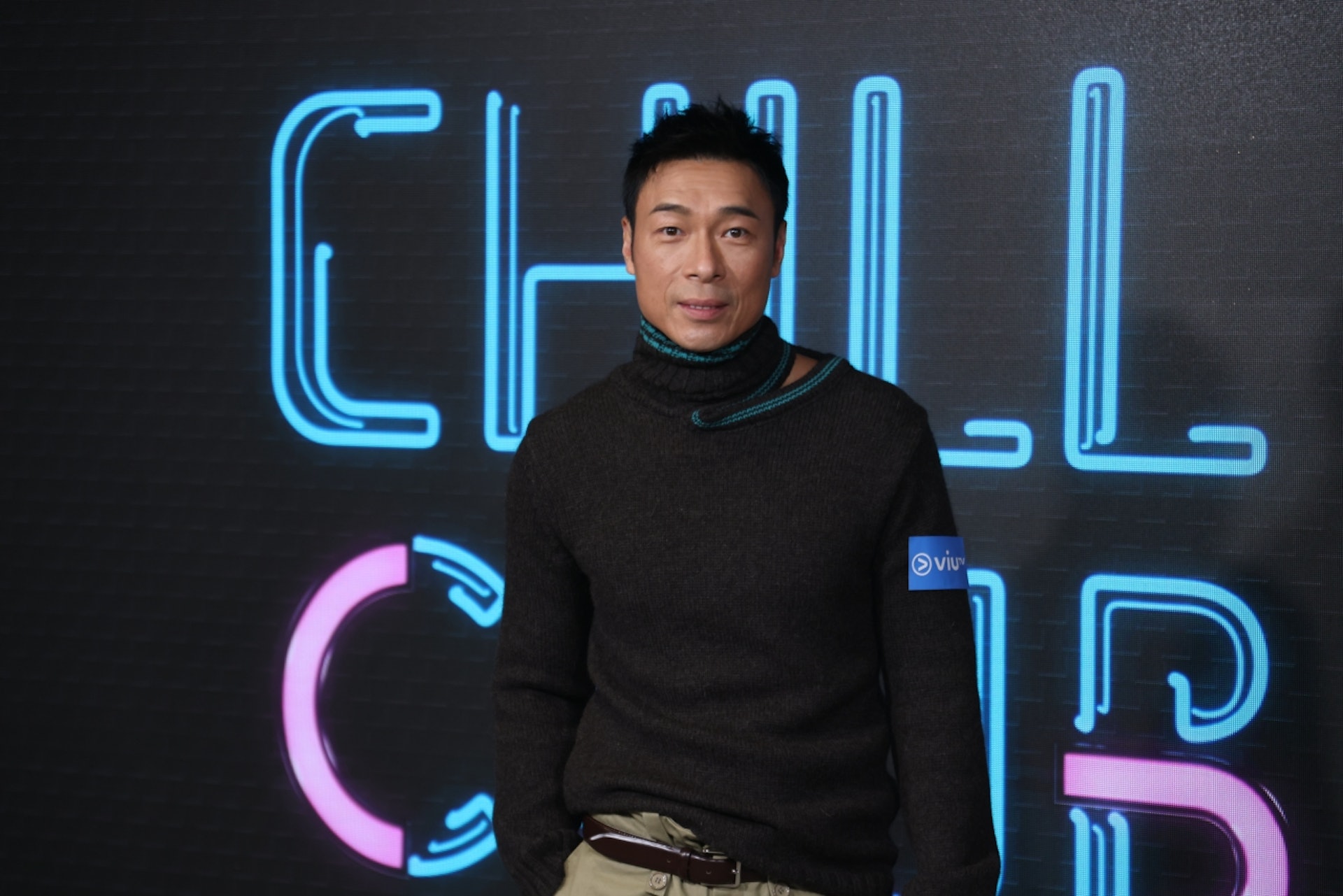 許志安現身Chill Club錄影。(胡凱欣攝) 許志安現身Chill Club錄影。(胡凱欣攝)