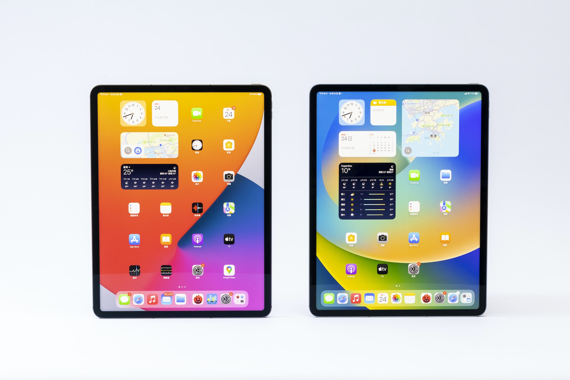 iPad Pro 2021 vs iPad Pro 2022（陳葦慈 攝）