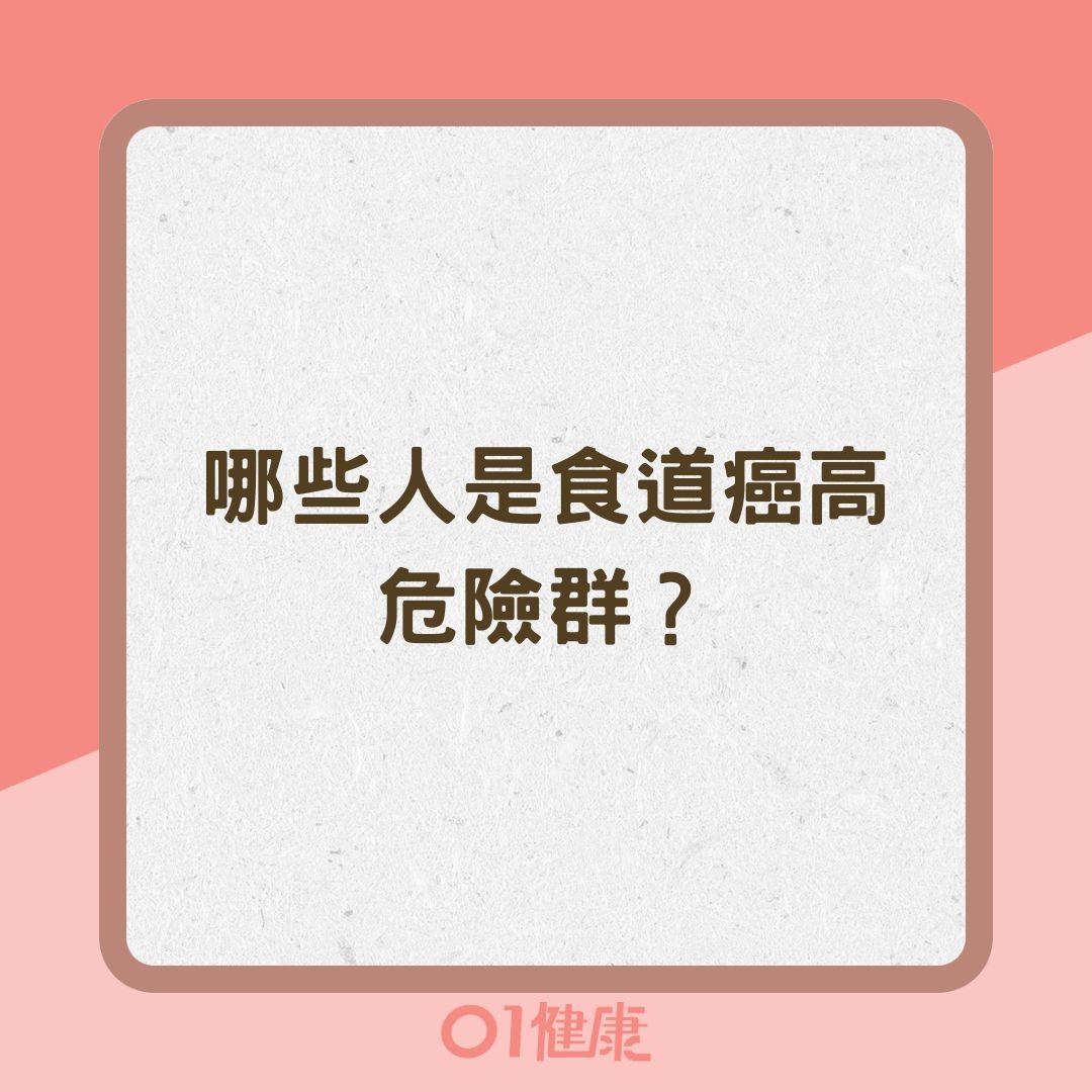 哪些人是食道癌高危險群？（01製圖 ）