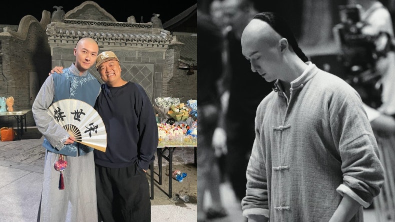 狀王之王|橫店拍攝終殺青王浩信貼花絮照:沒想到有幸遇到宋世傑