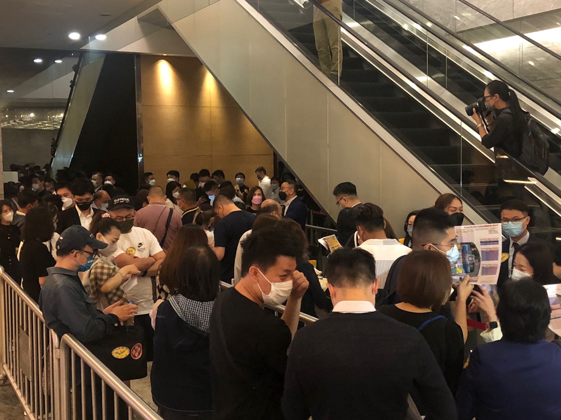 設於環球貿易廣場(ICC)的售樓處現場。 設於環球貿易廣場(ICC)的售樓處現場。