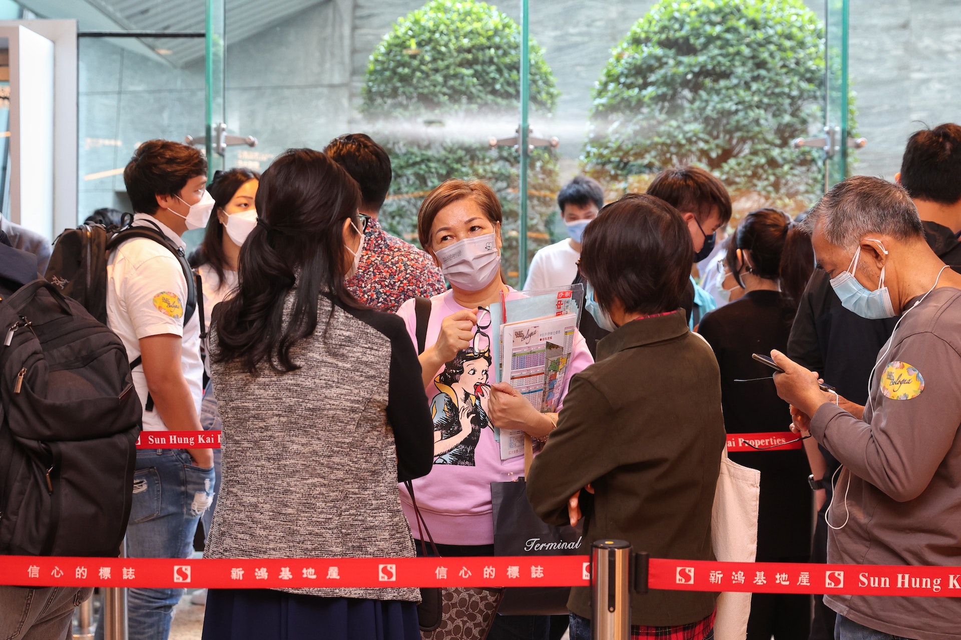 PARK YOHO Bologna設於 ICC的售樓處現場。(張浩維攝) PARK YOHO Bologna設於 ICC的售樓處現場。(張浩維攝)