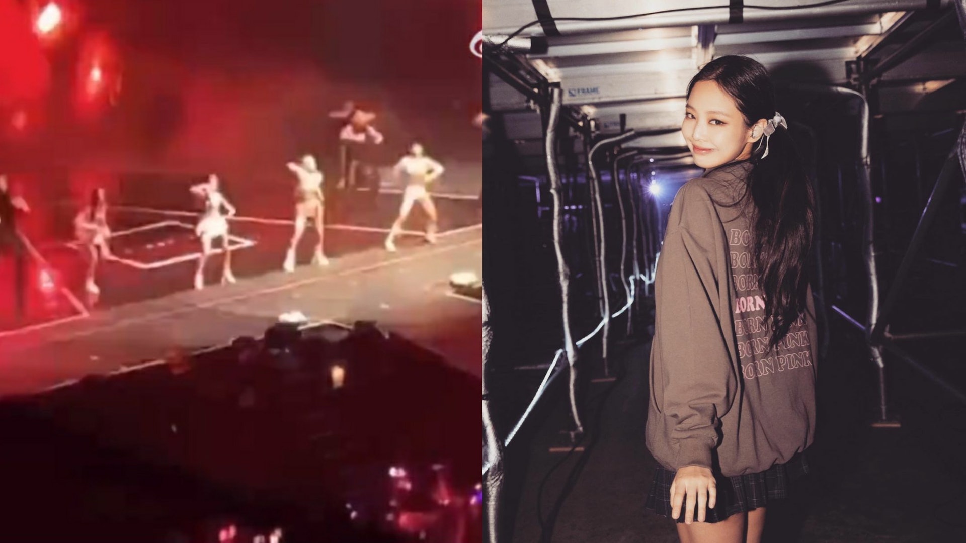 BLACKPINK美國巡迴演唱會開鑼 Jennie遇耳機漏電痛到尖叫跪低 BLACKPINK美國巡迴演唱會開鑼 Jennie遇耳機漏電痛到尖叫跪低