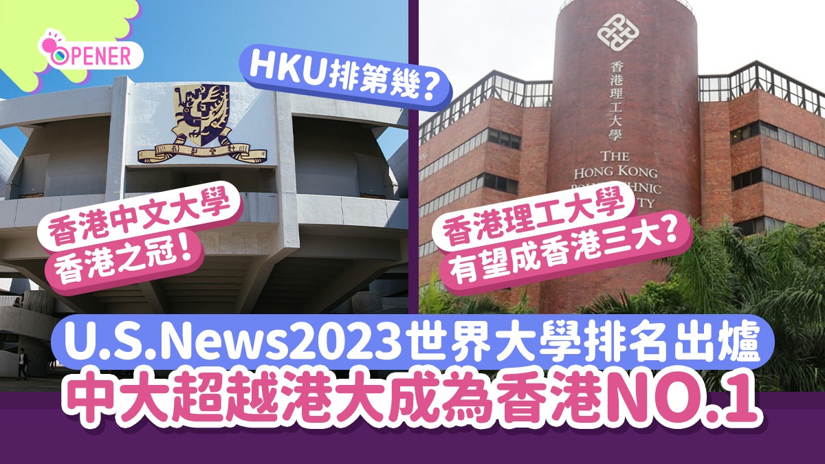 U.S.News2023全球最佳大學排名出爐　中大超越港大成為香港NO.1