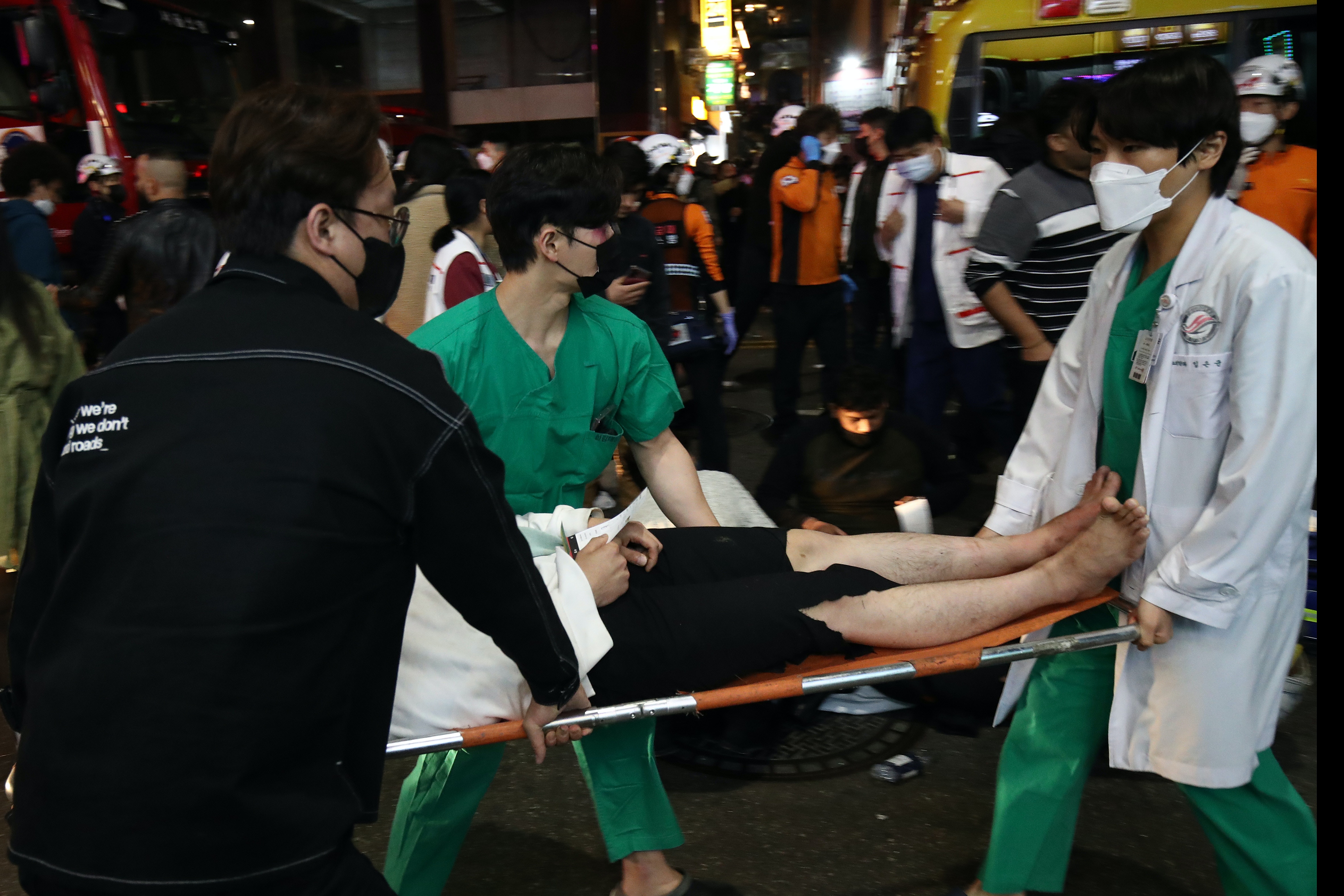 韩国首尔梨泰院万圣节前夕发生严重人踩人事件。（Gettyiamges）