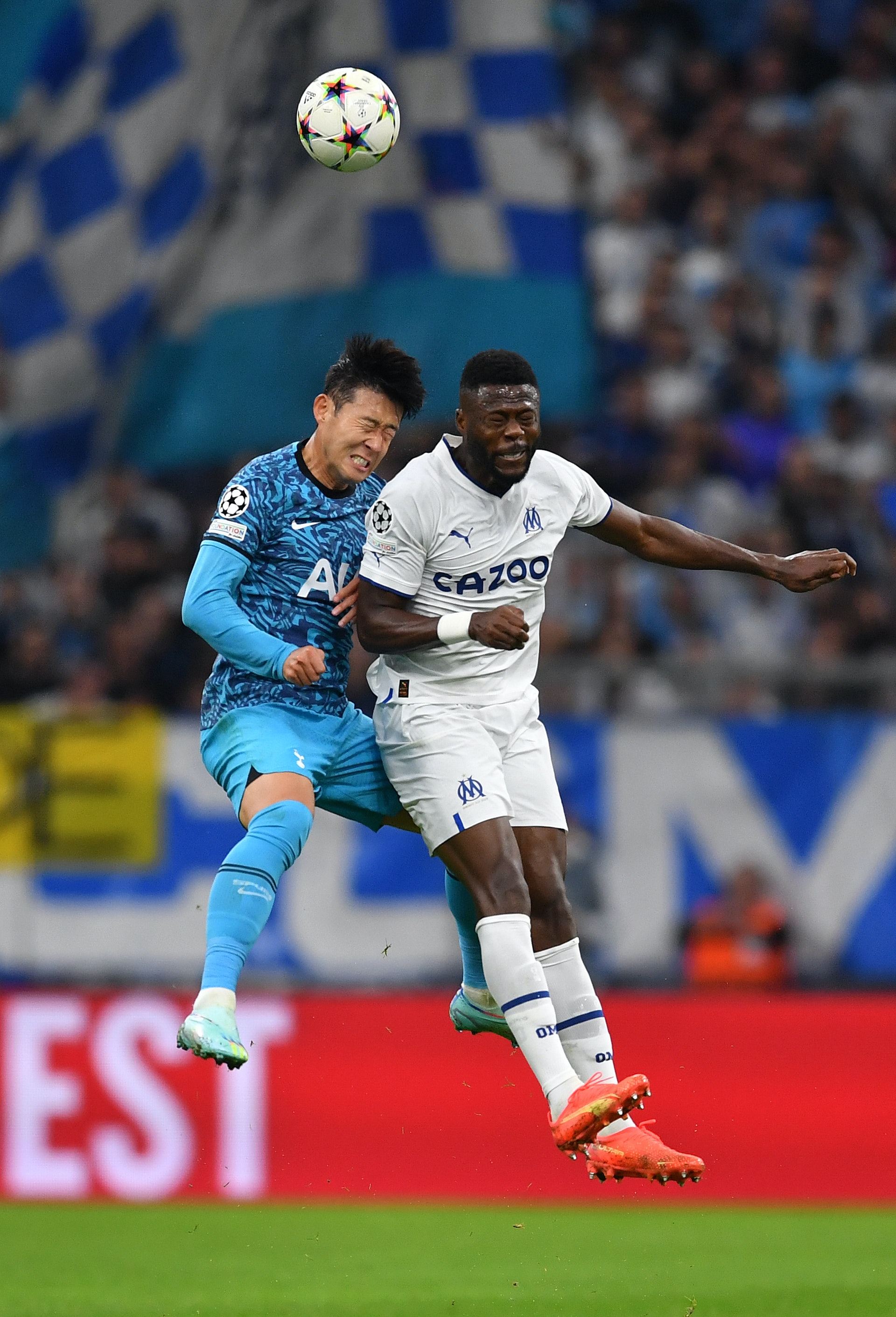 孫興慜面部受傷,在周中歐聯退下火線。(Getty Images) 孫興慜面部受傷,在周中歐聯退下火線。(Getty Images)