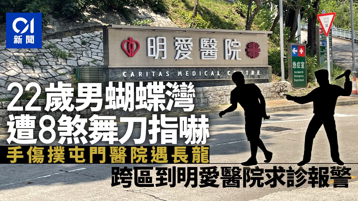 22歲仔蝴蝶灣遭8煞舞刀指嚇 手傷撲醫院遇長龍 跨區求診報警 22歲仔蝴蝶灣遭8煞舞刀指嚇 手傷撲醫院遇長龍 跨區求診報警