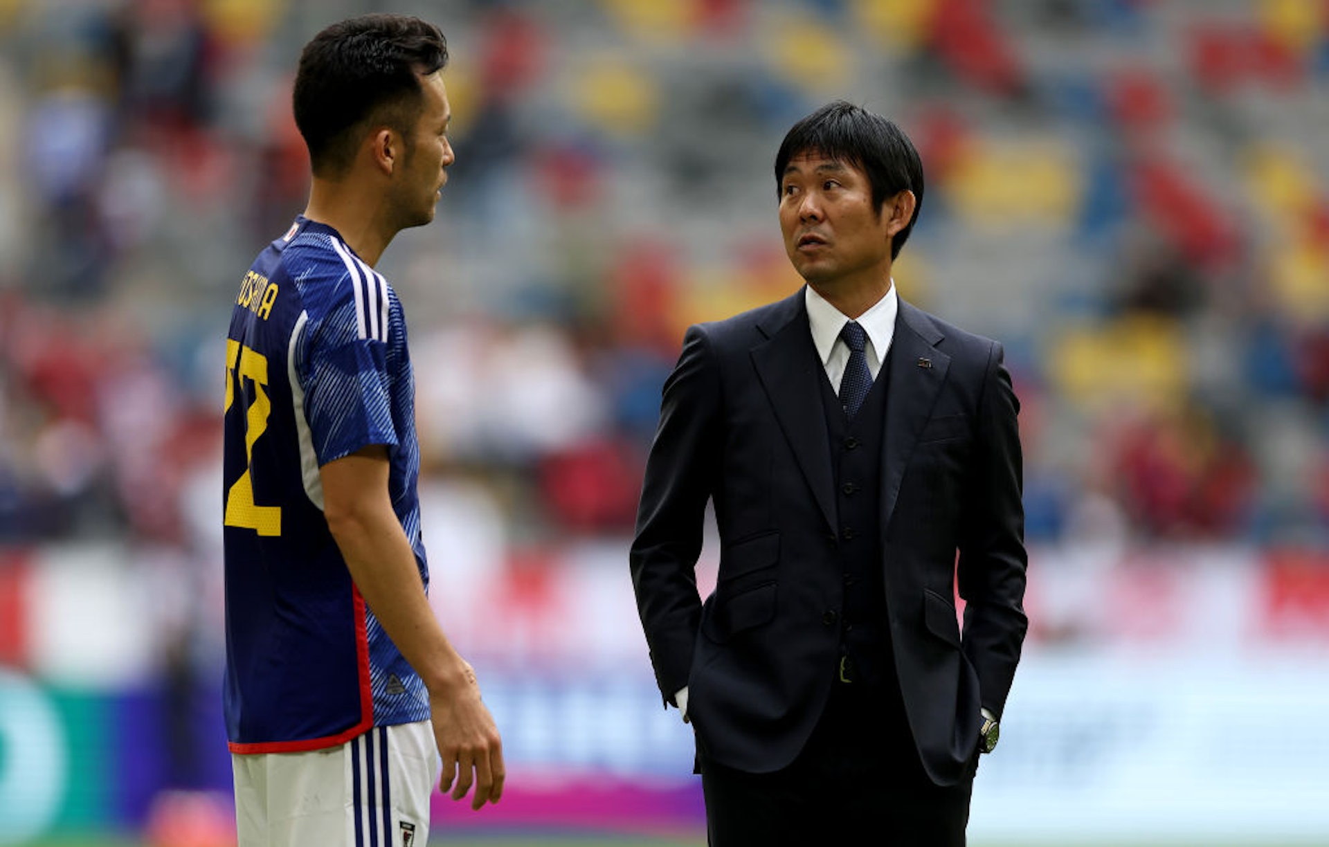 日本教練森保一。(Getty Images) 日本教練森保一。(Getty Images)