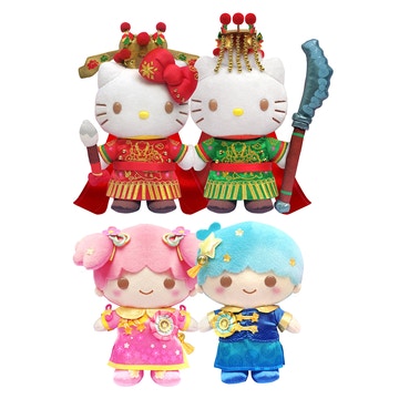 文武廟175周年 x Sanrio Hello Kitty & Dear Daniel文武二帝 和 Little Twin Stars東華總理限定公仔,$1,688(圖片來源:Sanrio) 文武廟175周年 x Sanrio Hello Kitty & Dear Daniel文武二帝 和 Little Twin Stars東華總理限定公仔,$1,688(圖片來源:Sanrio)