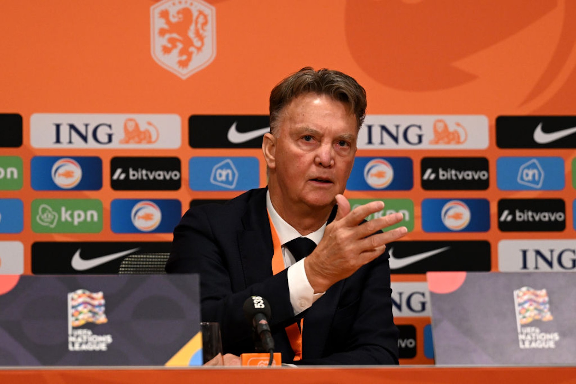 荷蘭教練雲高爾（Louis van Gaal）。（Getty Images）