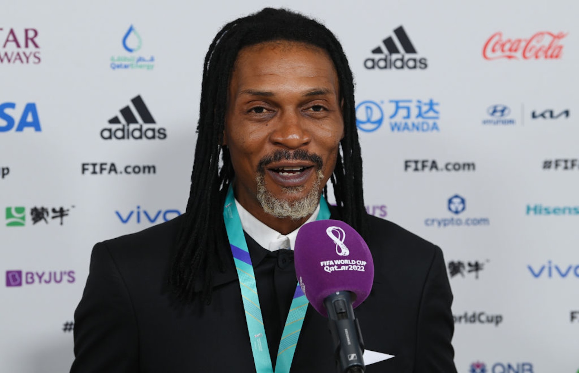 喀麥隆教練尼高拔桑治（Rigobert Song）。（Getty Images）