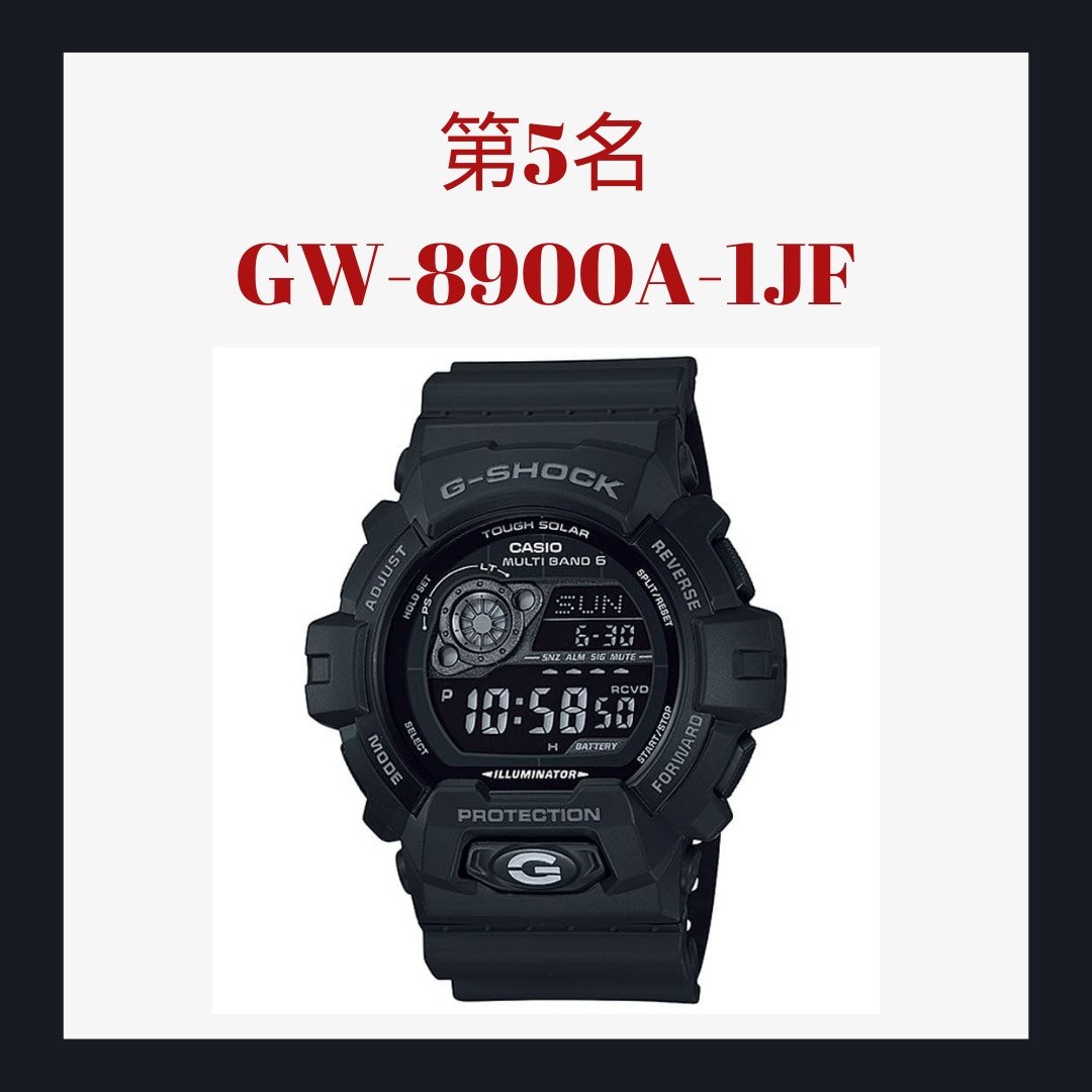 G-SHOCK數位顯示手錶日本最暢銷Top 5 黑色經典款5百有找CP值高