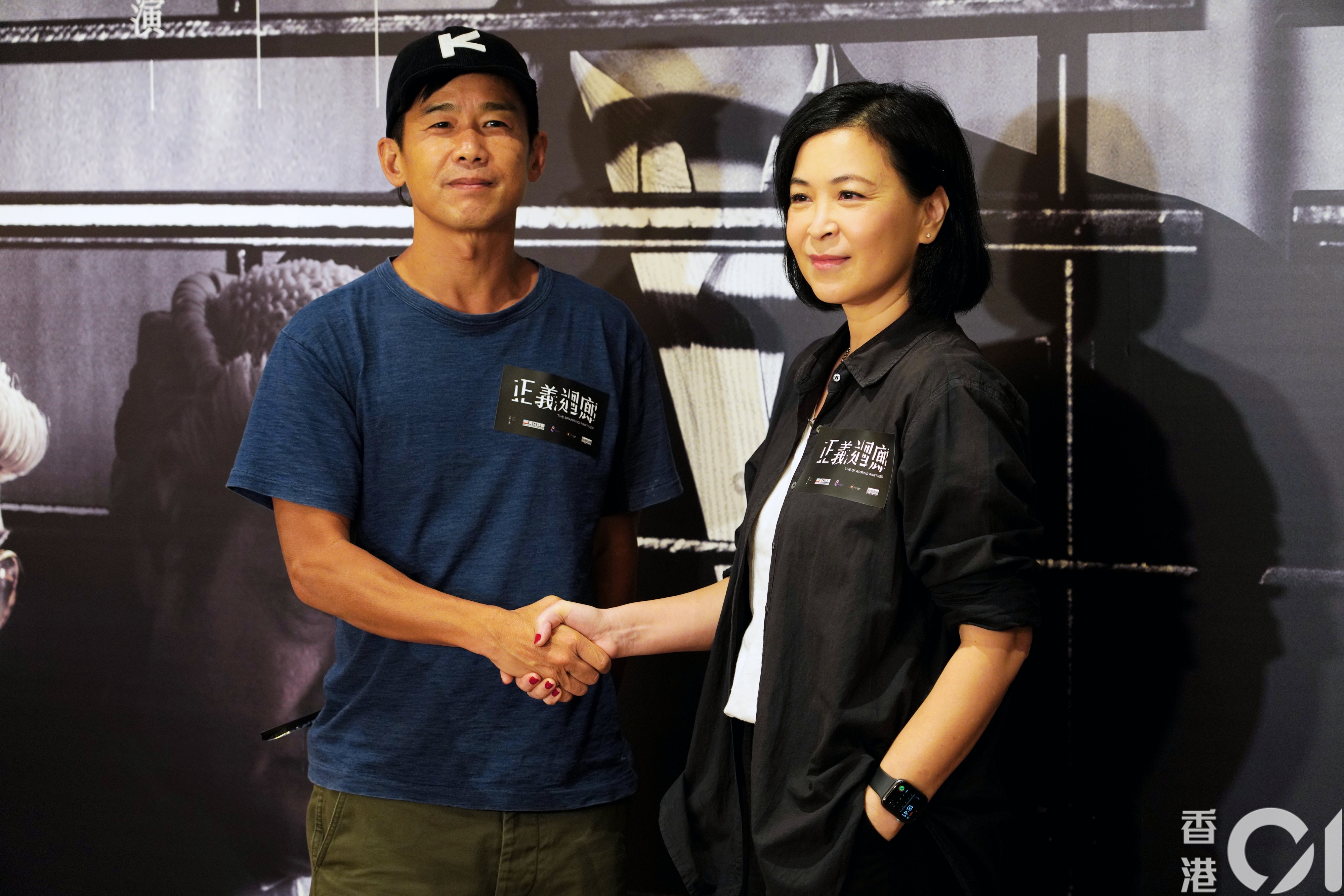 林海峰与苏玉华希望《正义回廊》在世界各地上映，到时亦希望可以到场答谢各地观众的支持。（莫匡尧 摄）