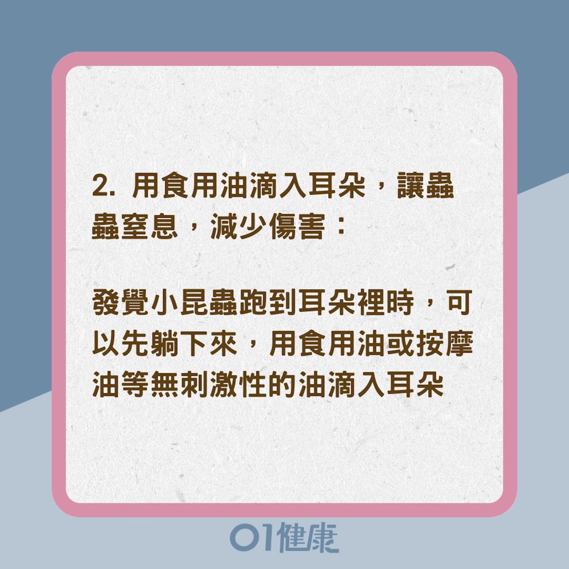 小昆蟲誤入耳朵怎麼辦?(01製圖) 小昆蟲誤入耳朵怎麼辦?(01製圖)