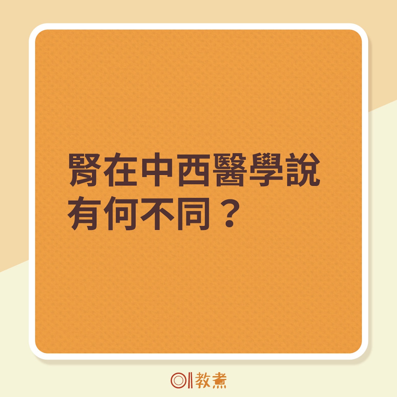 「腎」在中西醫學說中有何不同? 「腎」在中西醫學說中有何不同?