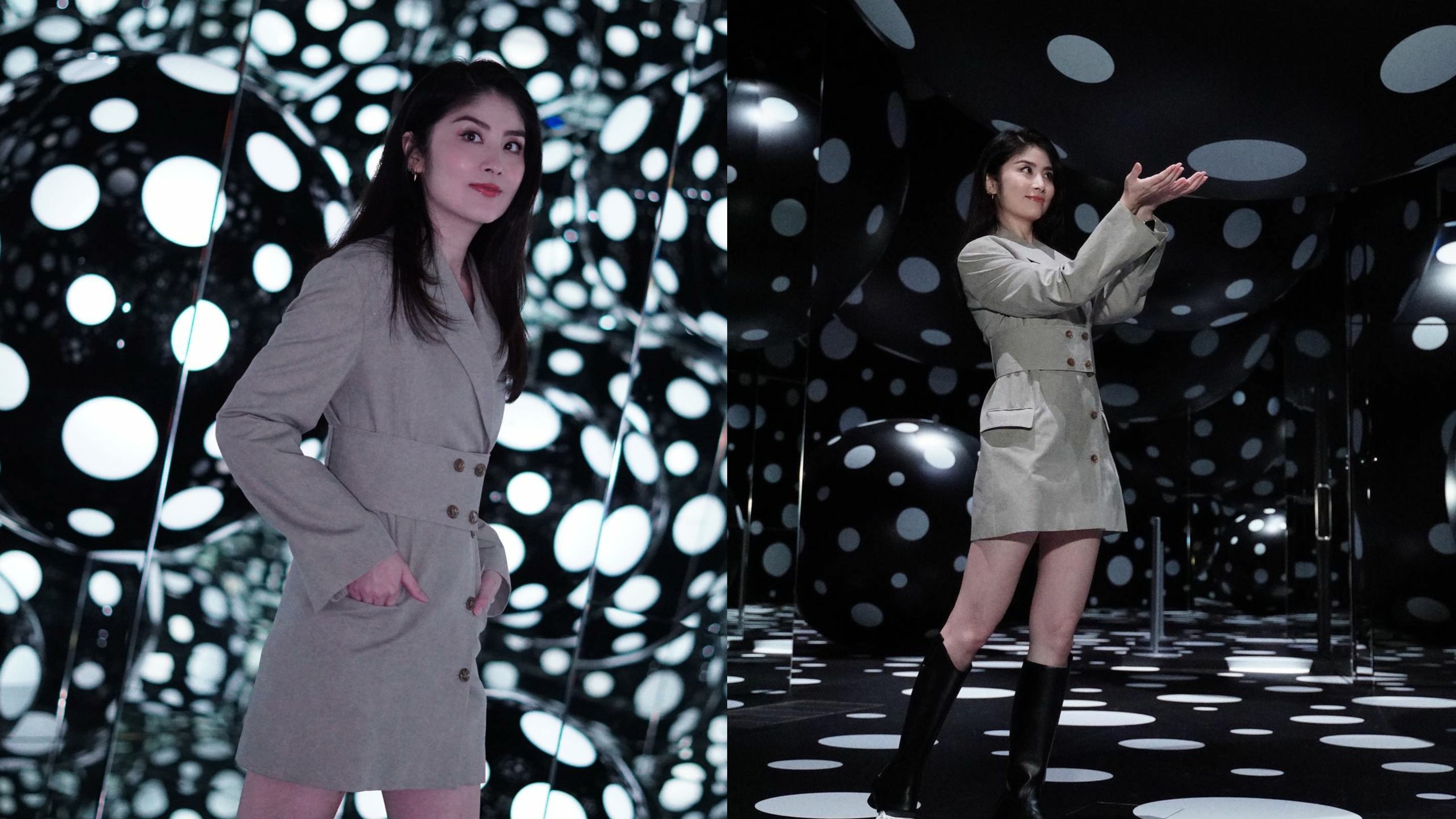 陳慧琳去睇草間彌生展覽會網民讚凍齡年keep得好無變過