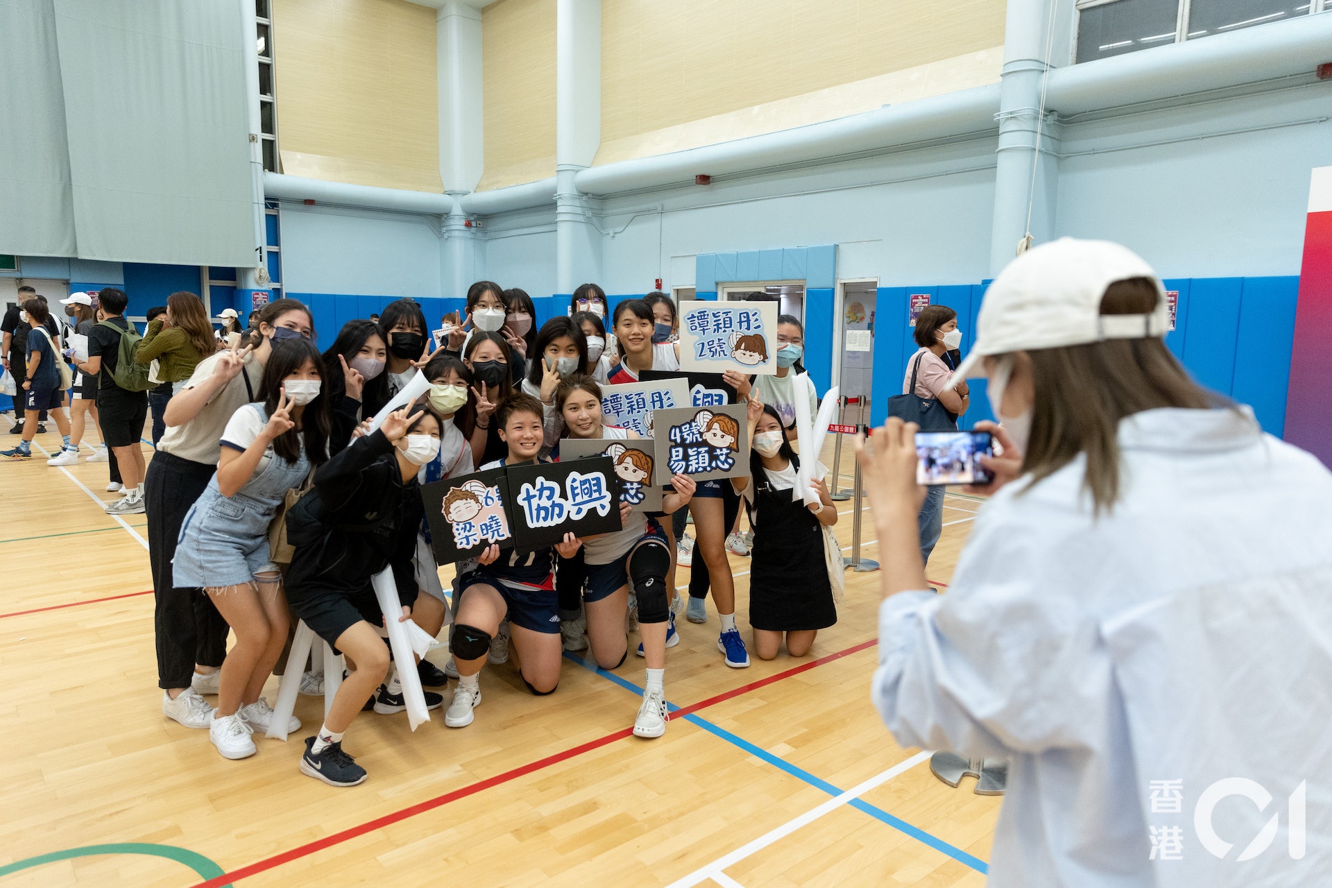 【香港排球總會盃】女子決賽,協興以3:1擊敗荃青封后。(夏家朗攝) 【香港排球總會盃】女子決賽,協興以3:1擊敗荃青封后。(夏家朗攝)