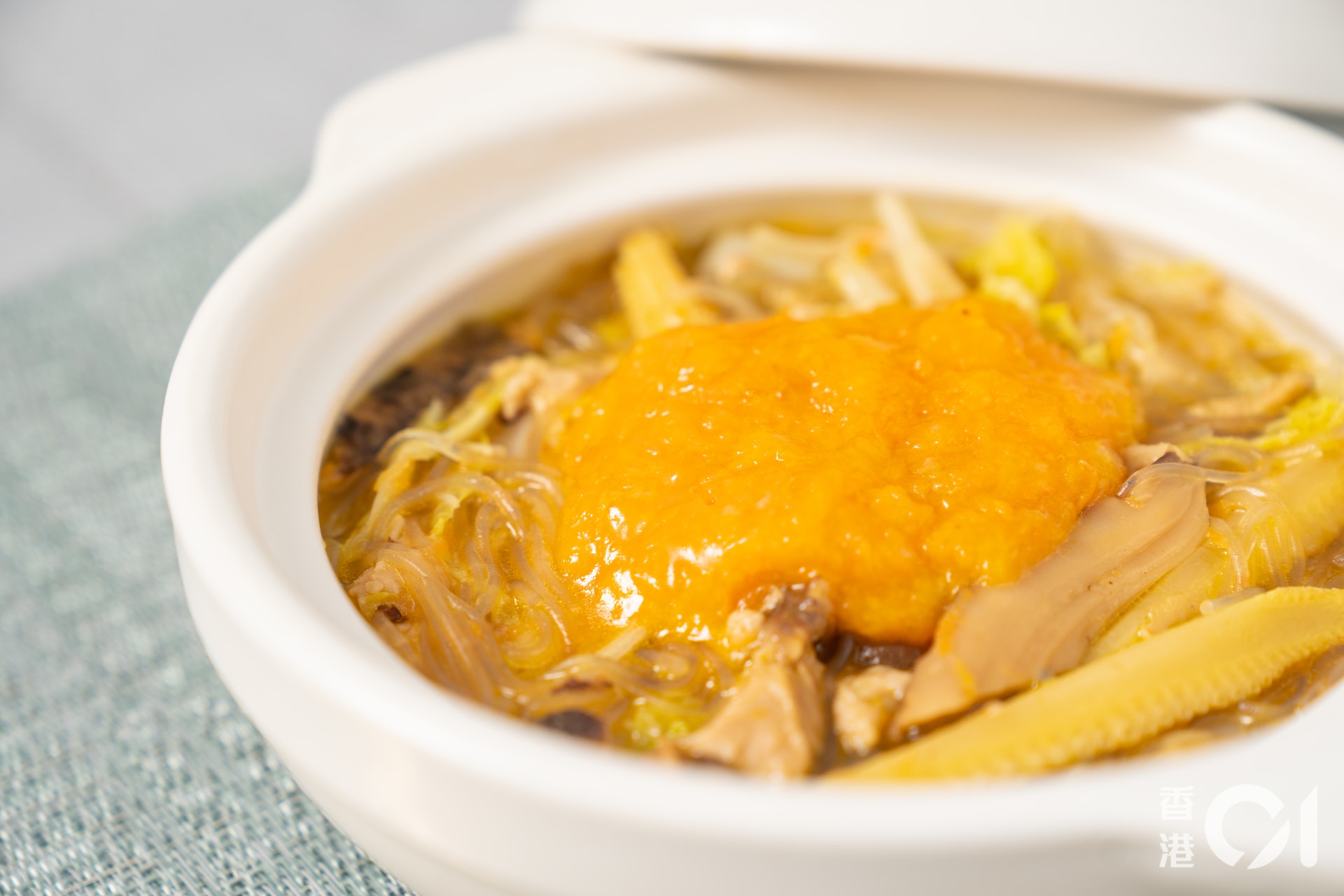 素蟹黃粉絲煲 素蟹黃粉絲煲