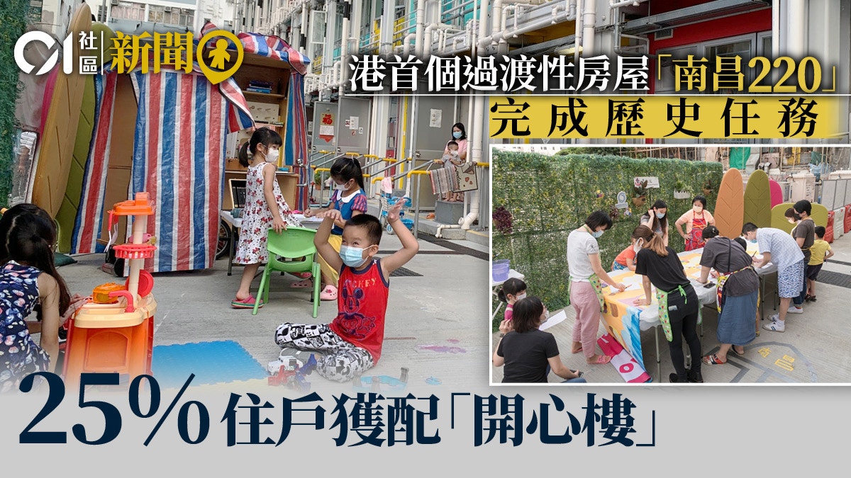 社聯首個過渡性房屋計劃「南昌220」結束　 25%住戶獲配公屋
