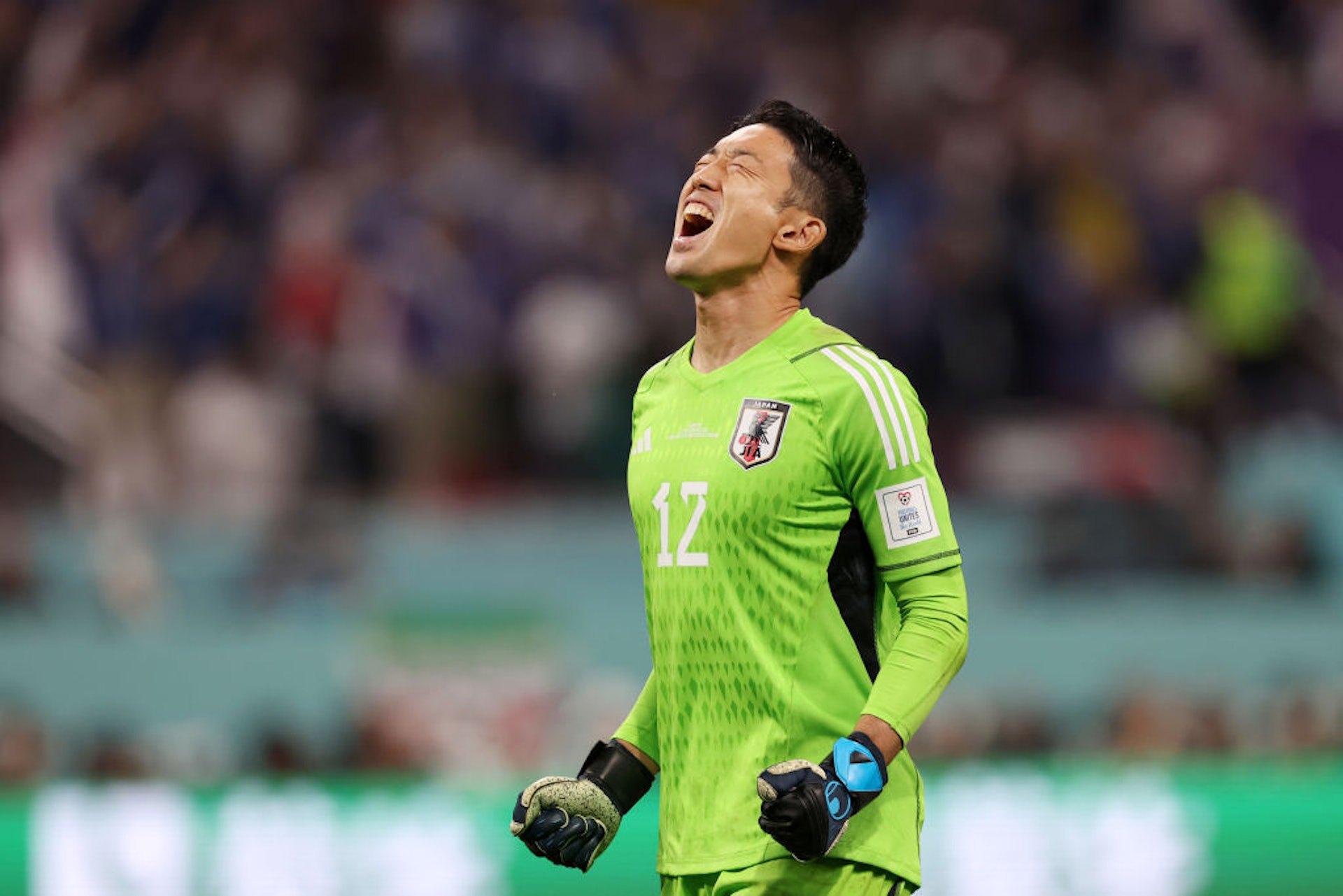 權田修一雖然上半場輸12碼,但下半場表現神勇。(Getty Images) 權田修一雖然上半場輸12碼,但下半場表現神勇。(Getty Images)