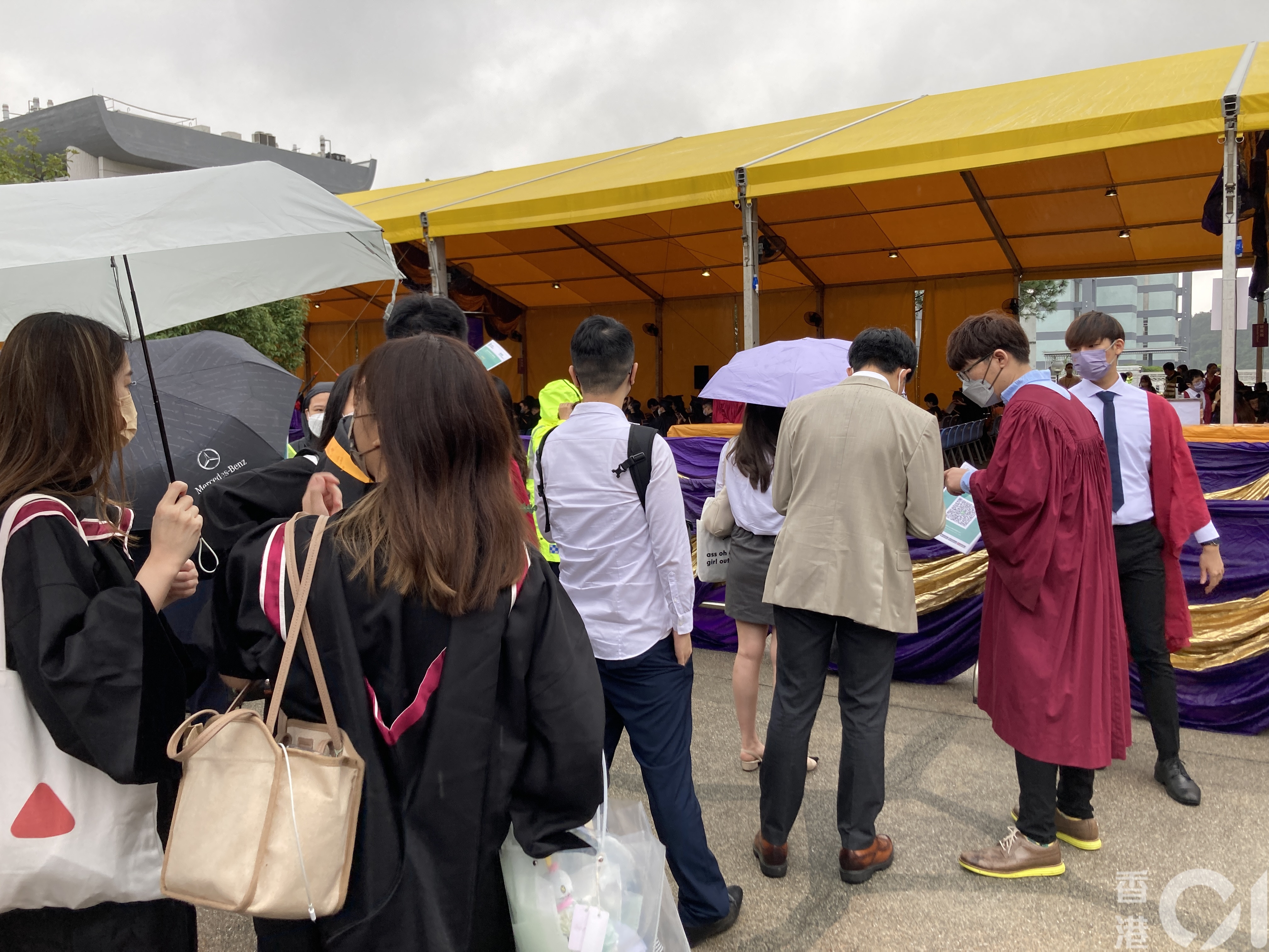 香港中文大學一連三日舉行畢業禮。（江麗盈攝）