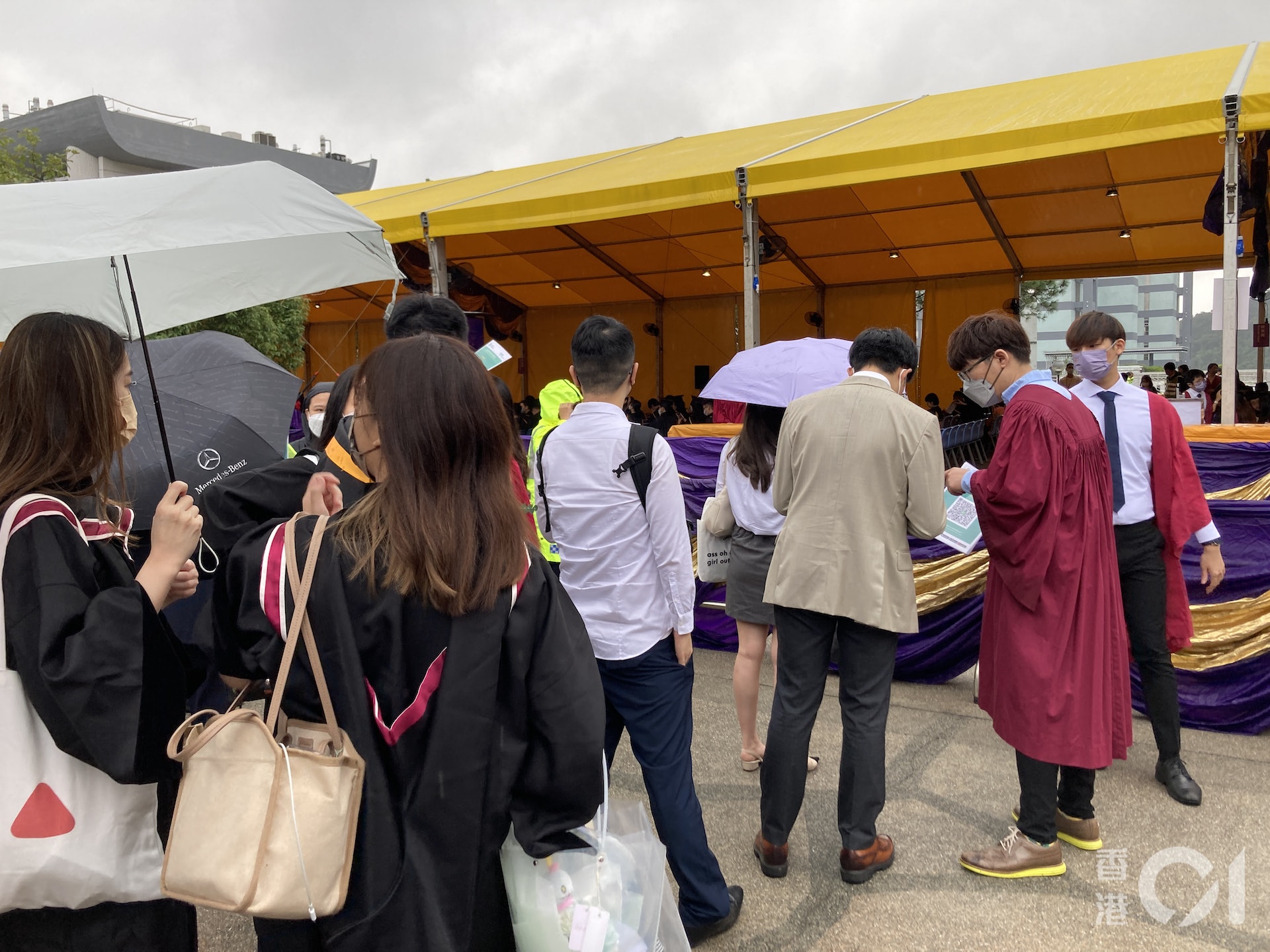 香港中文大學一連三日舉行畢業禮。(江麗盈攝) 香港中文大學一連三日舉行畢業禮。(江麗盈攝)