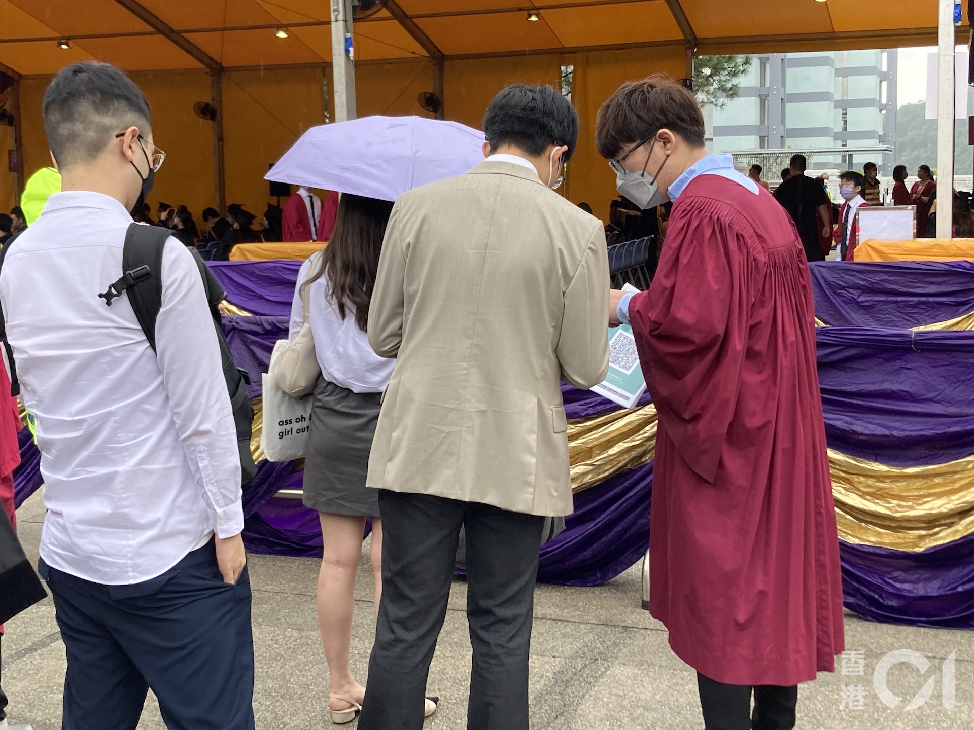 香港中文大學一連三日舉行畢業禮。(江麗盈攝) 香港中文大學一連三日舉行畢業禮。(江麗盈攝)