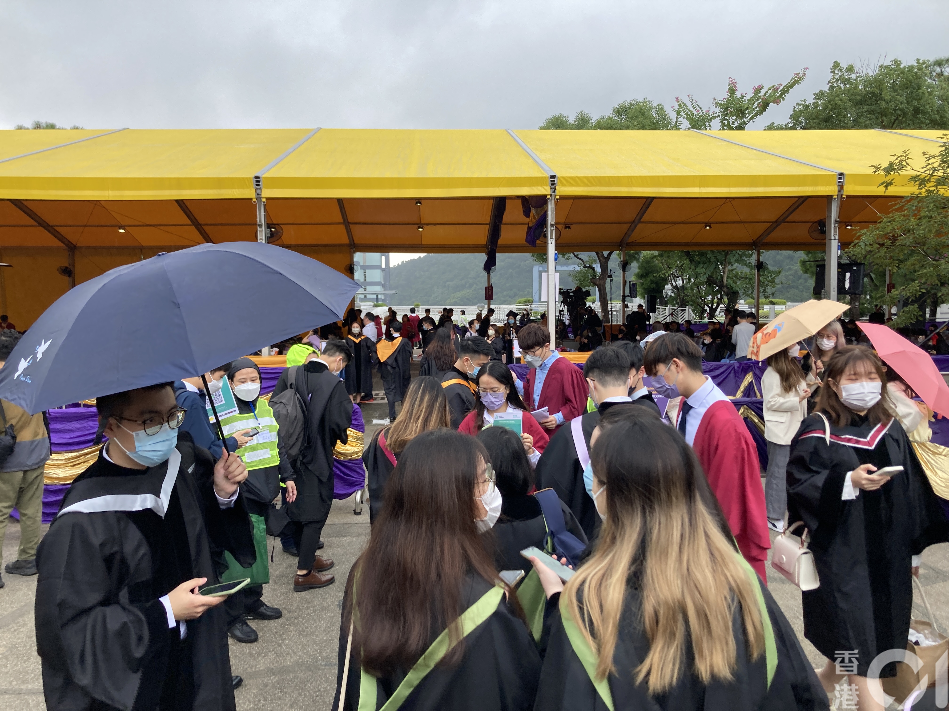 香港中文大學一連三日舉行畢業禮。（江麗盈攝）