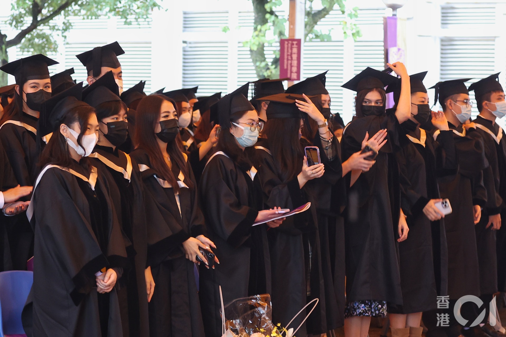 香港中文大學一連三日舉行畢業禮。(張浩維攝) 香港中文大學一連三日舉行畢業禮。(張浩維攝)