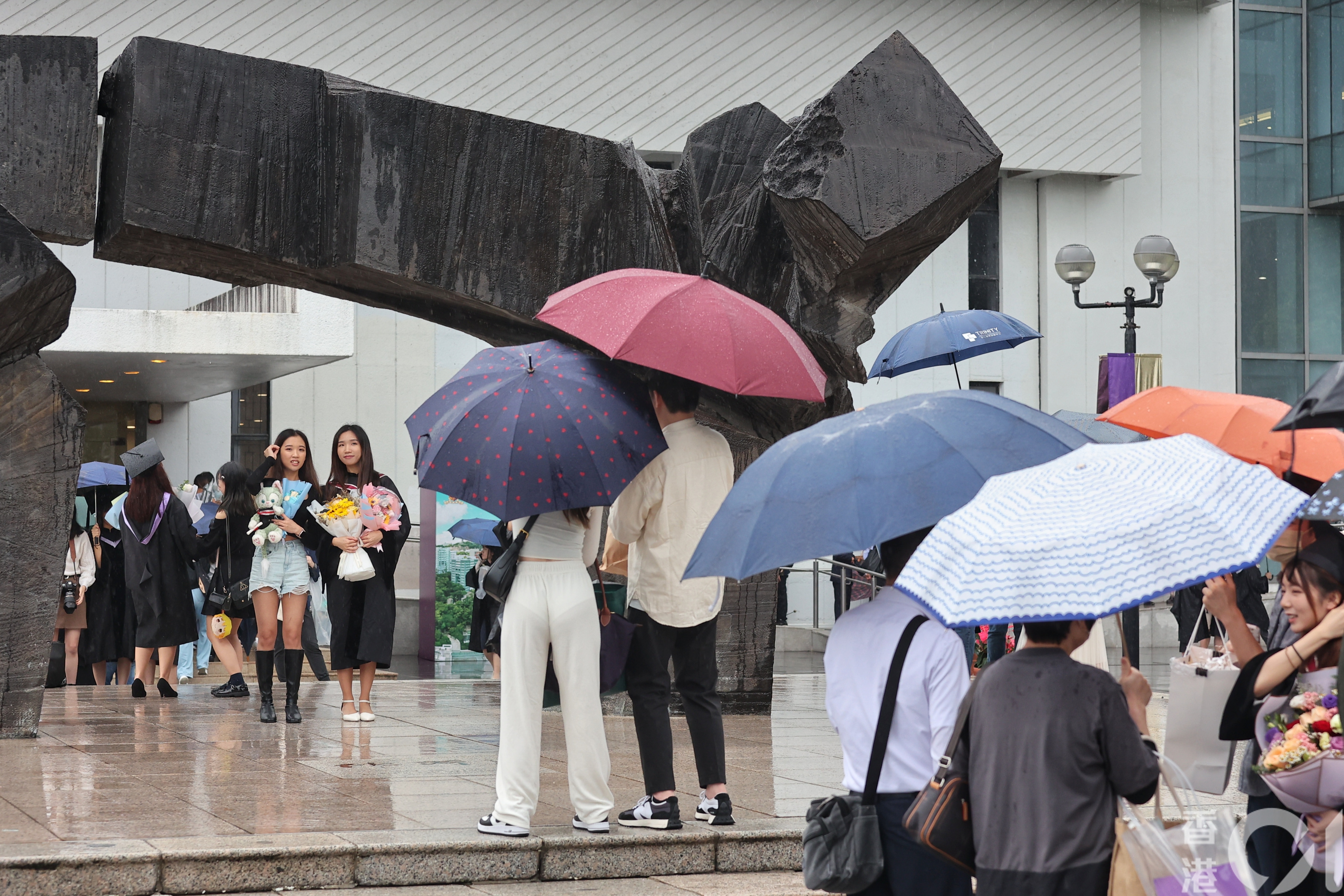 香港中文大學一連三日舉行畢業禮。（張浩維攝）