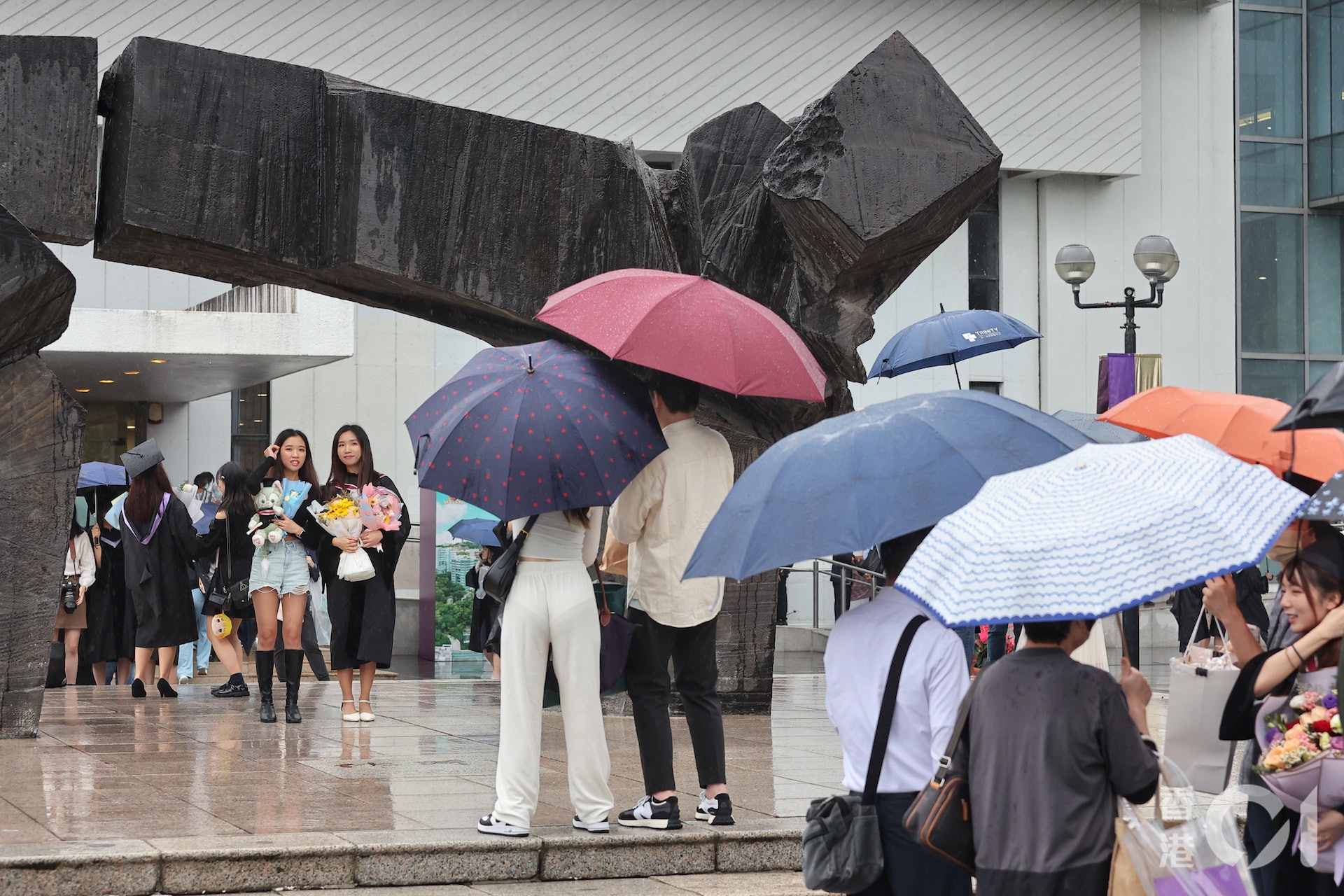 香港中文大學一連三日舉行畢業禮。(張浩維攝) 香港中文大學一連三日舉行畢業禮。(張浩維攝)