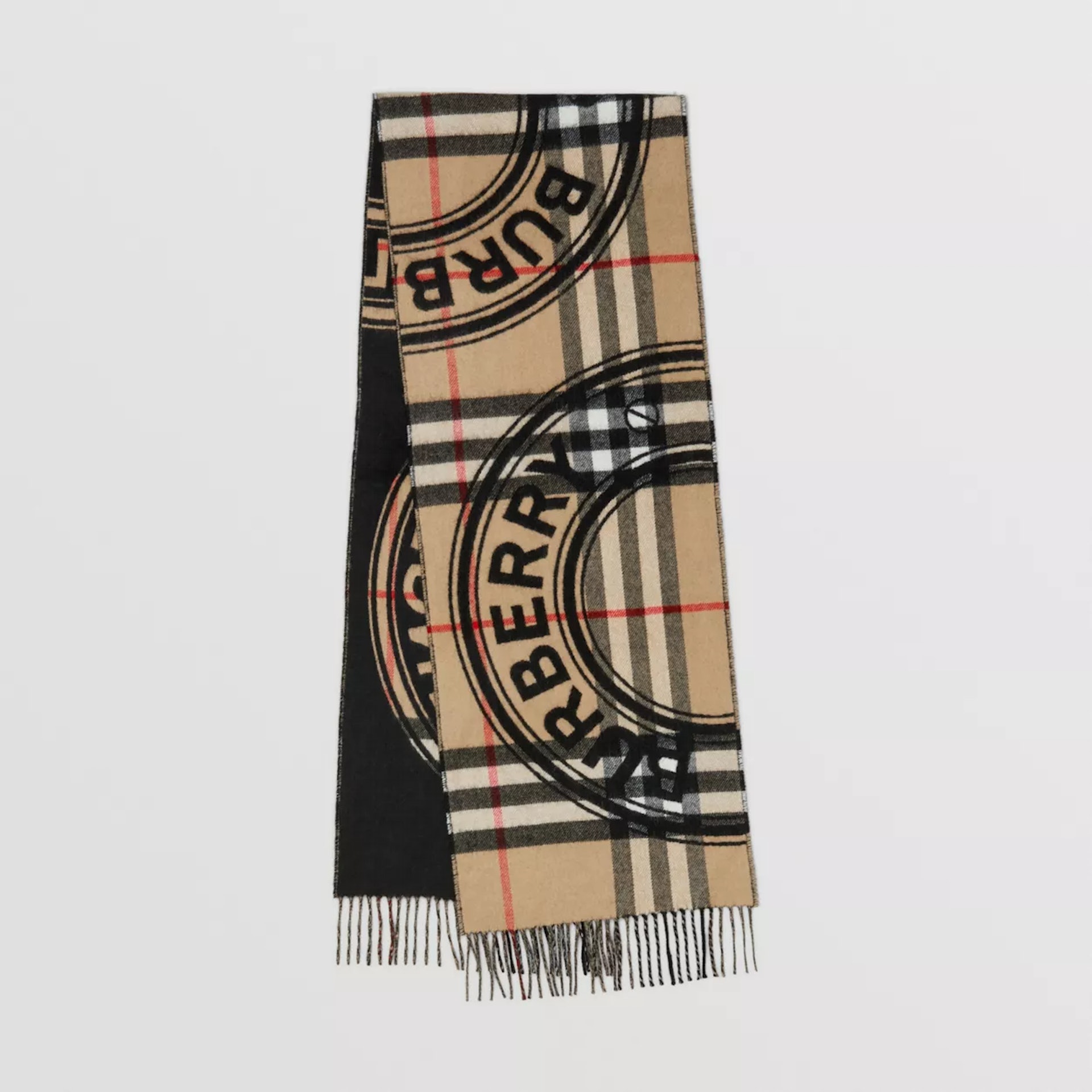 名牌頸巾推介2022｜BURBERRY Montage Print Cashmere Scarf HK$ 5,300（BURBERRY 官網）