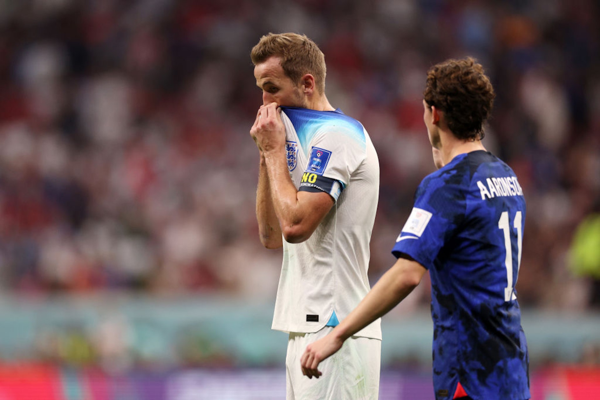 英格蘭上場與美國踢成0:0,錯失了提早晉級的機會。(Getty Images) 英格蘭上場與美國踢成0:0,錯失了提早晉級的機會。(Getty Images)