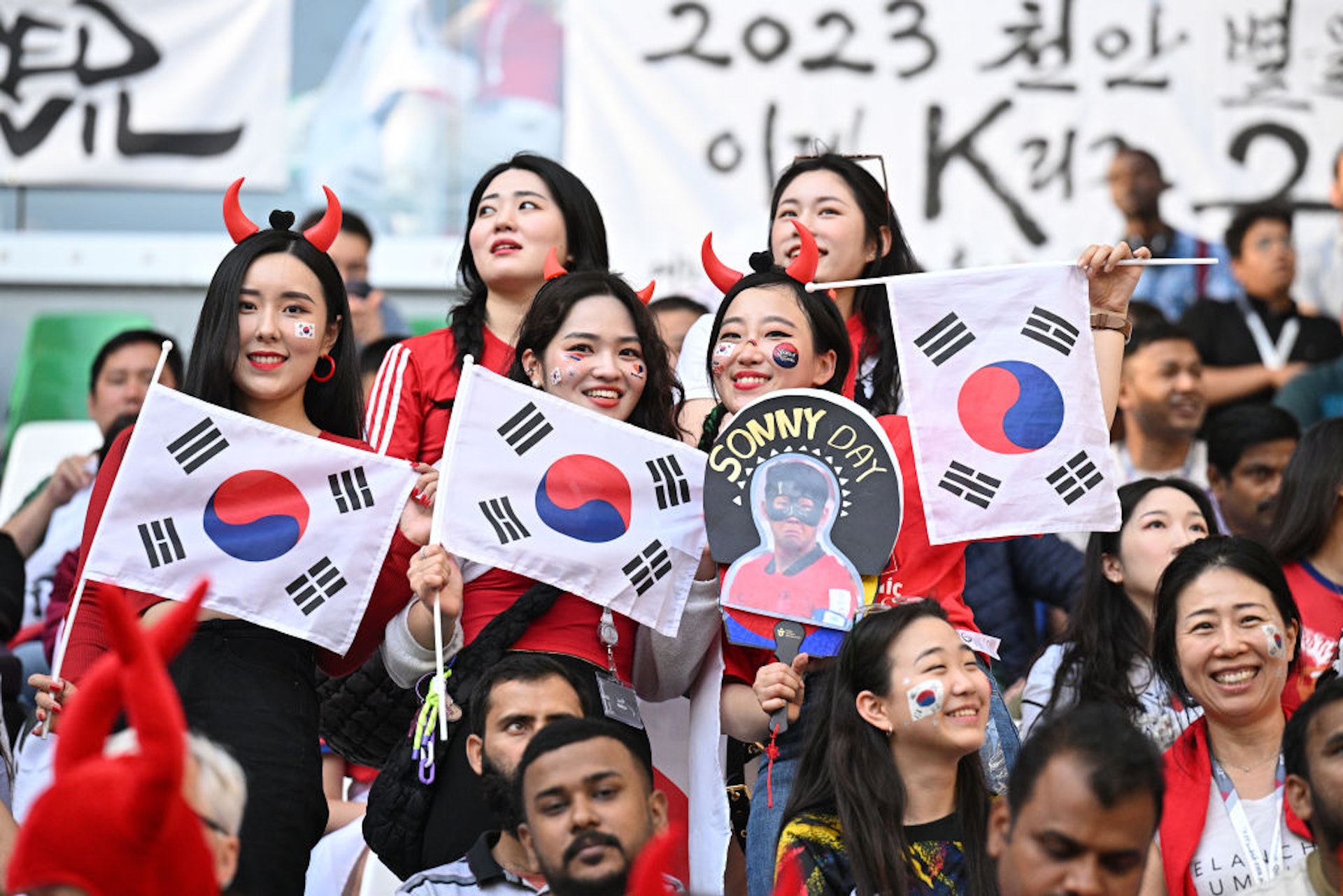 韓國球迷。(Getty Images) 韓國球迷。(Getty Images)