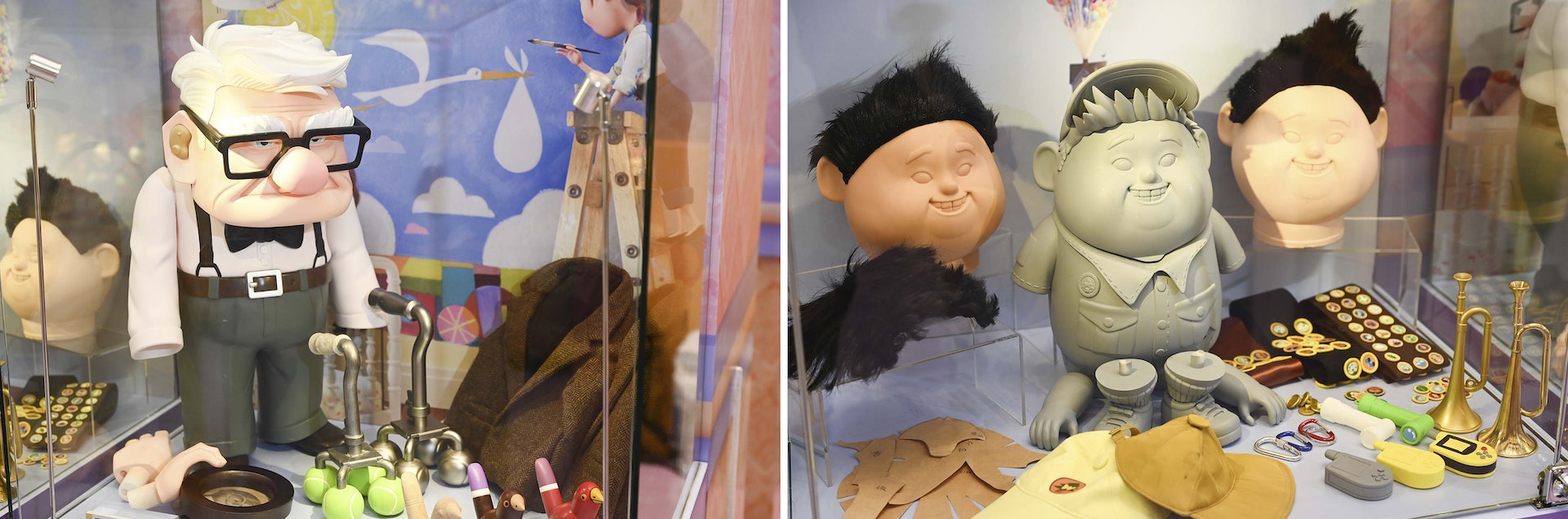 《沖天救兵》中的Carl叔及可愛小童軍Russell的3D玩具製作流程。