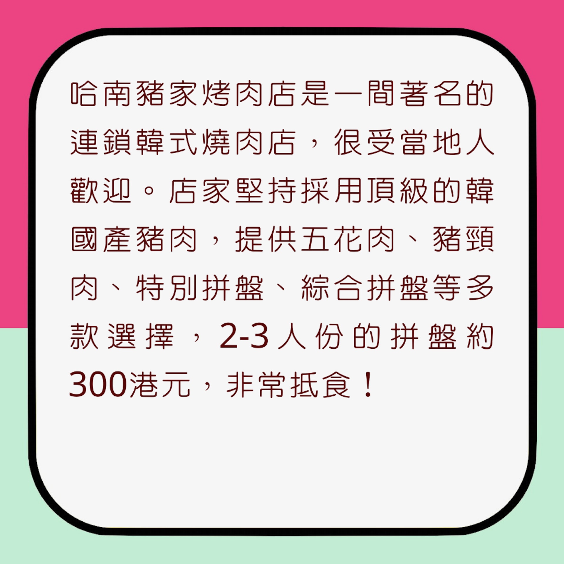 韓國首爾6間韓式燒肉店推介（01製圖）