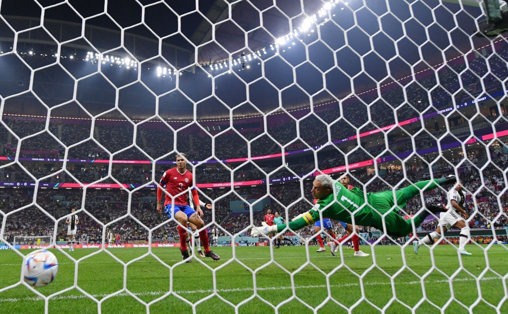 德国由基拿比头槌领先。（Getty Images）