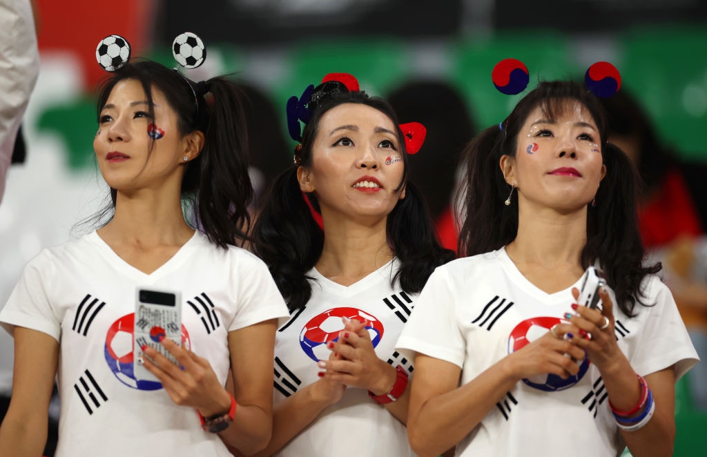 韩国球迷为爱队打气（Getty Images）