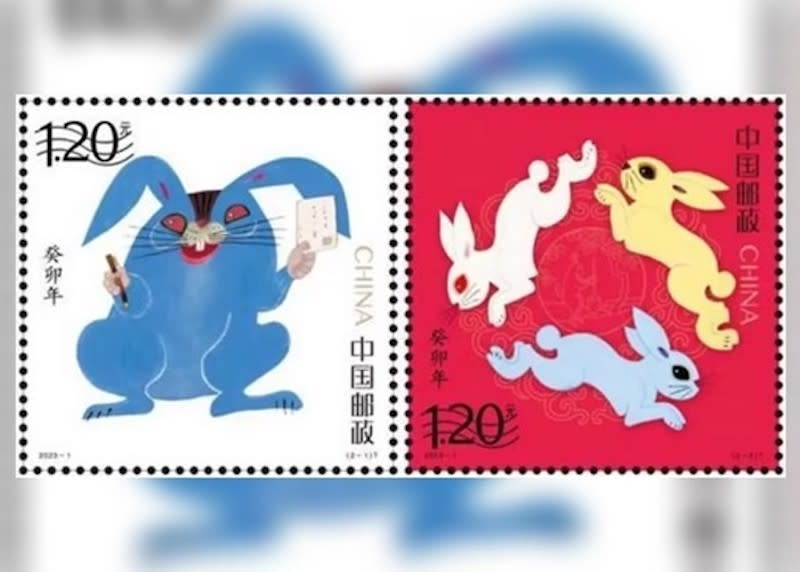 中國郵政兔年郵票遭網狂批超似阿凡達化身網驚：越睇越心寒