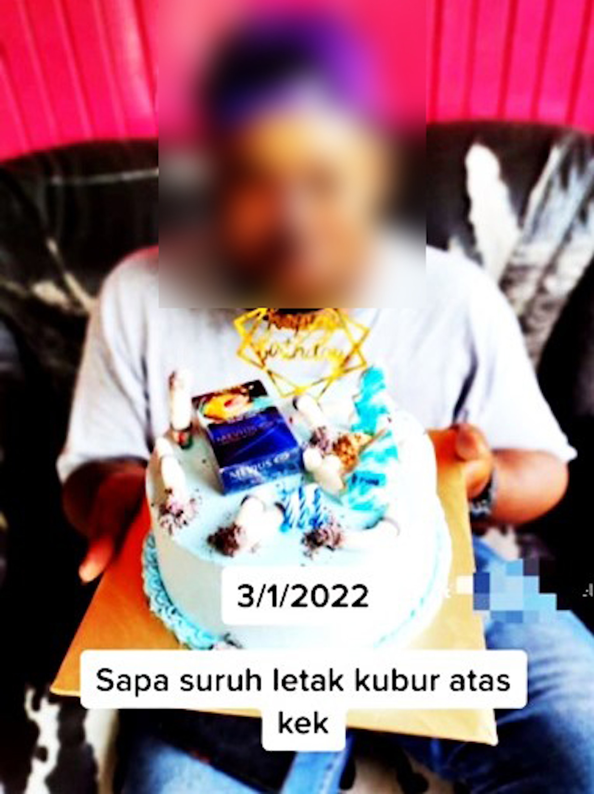 1名女子刻意在丈夫生日時,訂製了個墳墓造型的蛋糕給他,沒想到生日剛過了10日,丈夫就突然死去。(網上圖片) 1名女子刻意在丈夫生日時,訂製了個墳墓造型的蛋糕給他,沒想到生日剛過了10日,丈夫就突然死去。(網上圖片)