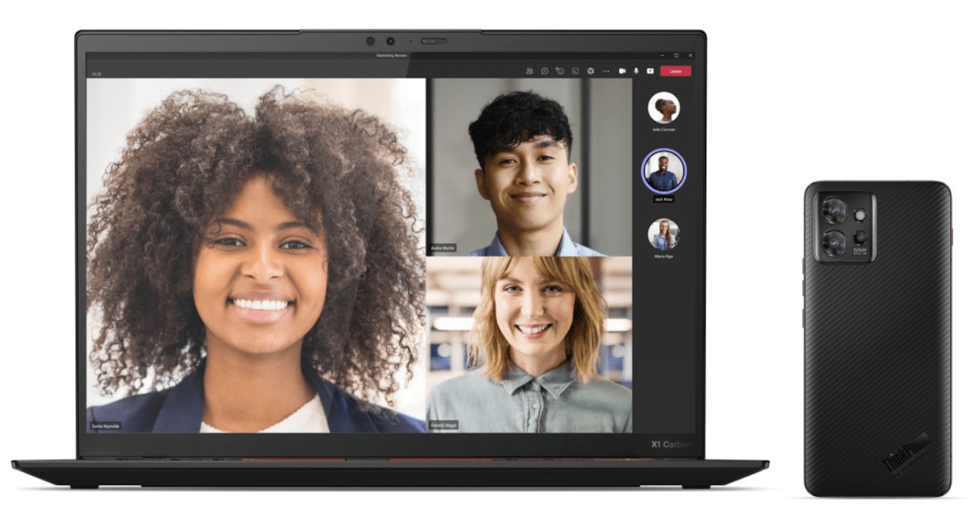 ThinkPhone 除了是一部功能不俗的智能手機,亦可以與 ThinkPad 筆電協同使用 ThinkPhone 除了是一部功能不俗的智能手機,亦可以與 ThinkPad 筆電協同使用