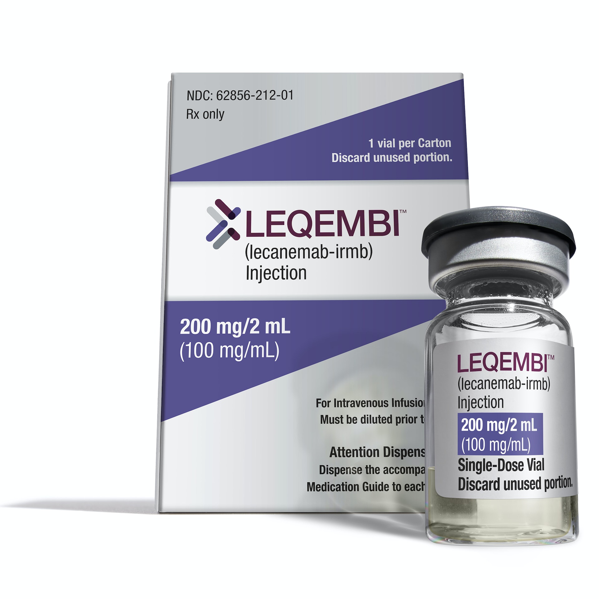 圖為Leqembi，一款用以治療阿茲海默症的新藥。（Eisai）