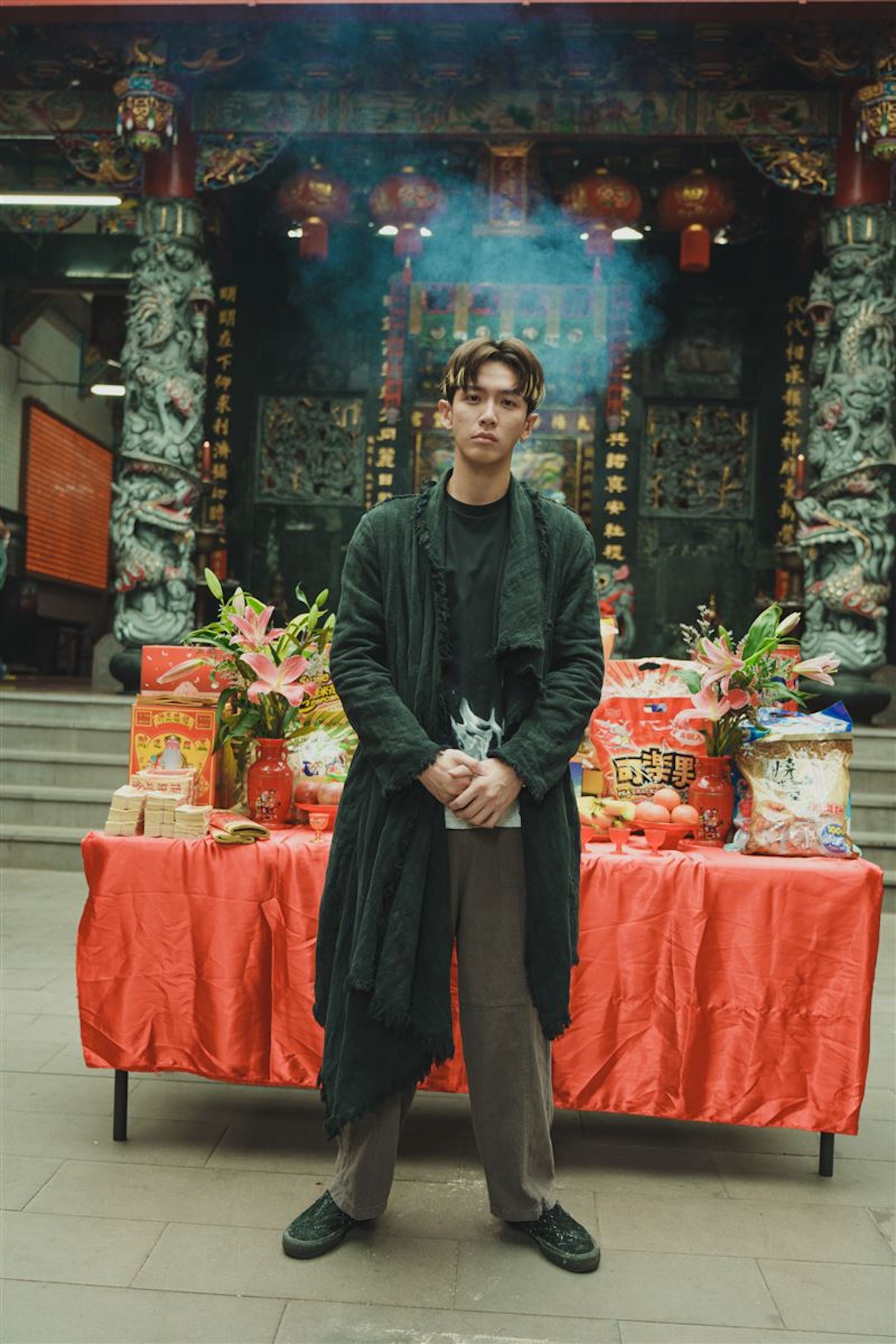 柯震東拍攝Netflix影集《乩身》遇恐怖意外。(劇照) 柯震東拍攝Netflix影集《乩身》遇恐怖意外。(劇照)