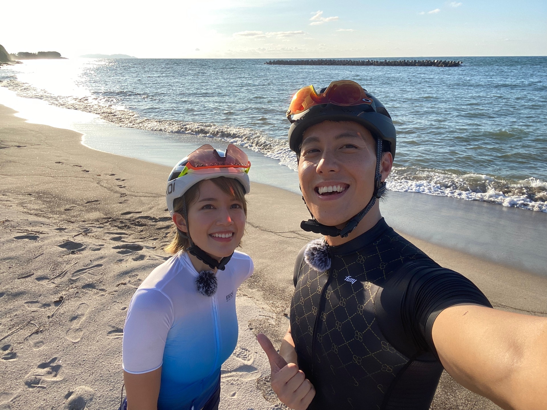 蘇皓兒最近聯同好友陳安立為ViuTV拍攝綜藝節目《單車踩爆日本》。 蘇皓兒最近聯同好友陳安立為ViuTV拍攝綜藝節目《單車踩爆日本》。