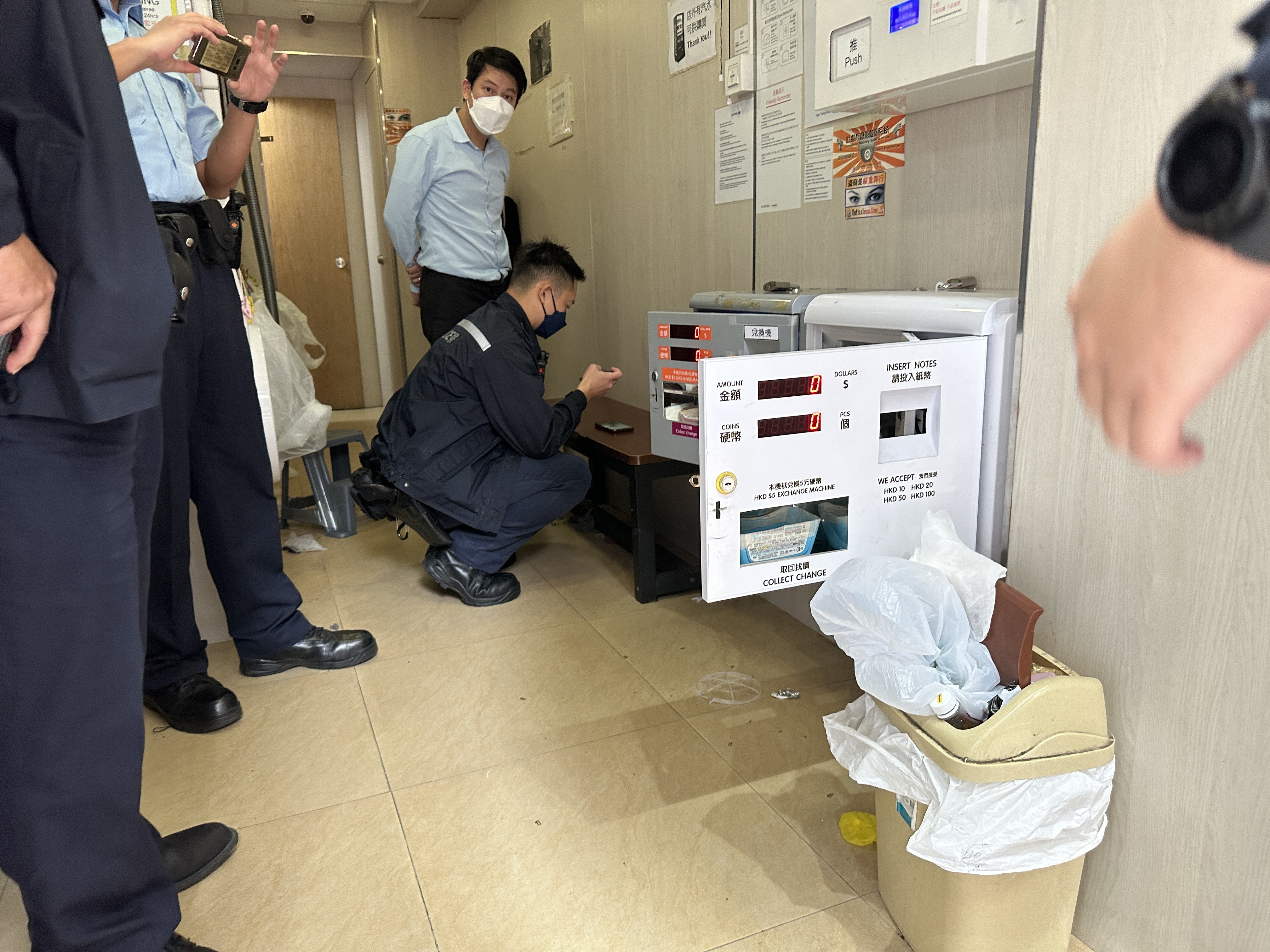 深水埗男子撬自助洗衣店兌幣機盜$3,000後踩單車逃循