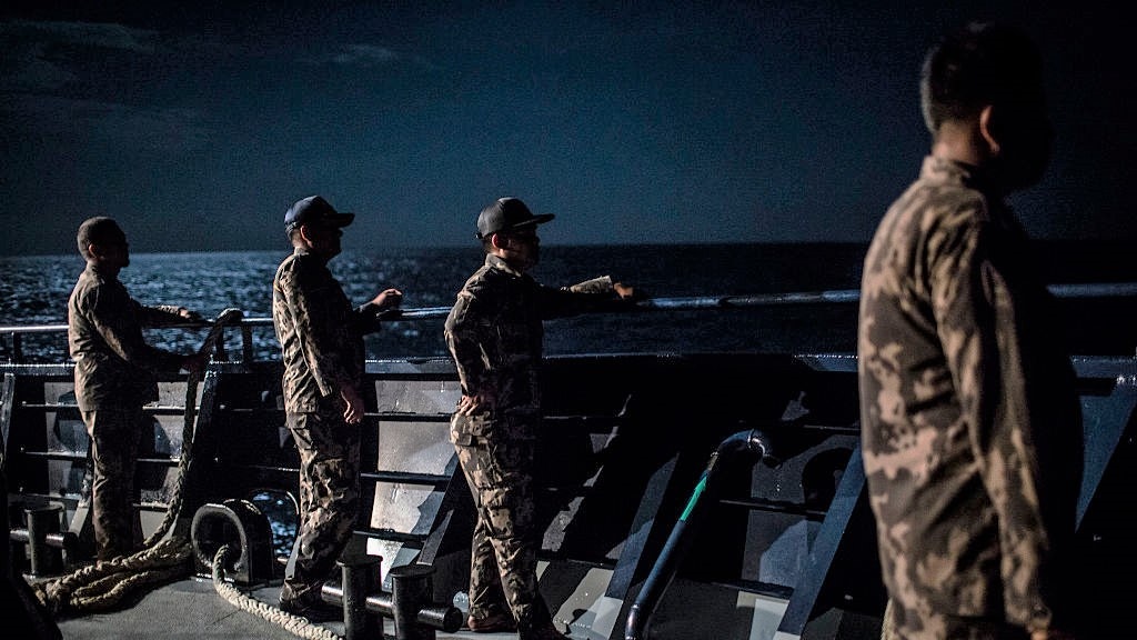 印尼軍艦抵南海有爭議海域 監視中國海警船 印尼軍艦抵南海有爭議海域 監視中國海警船