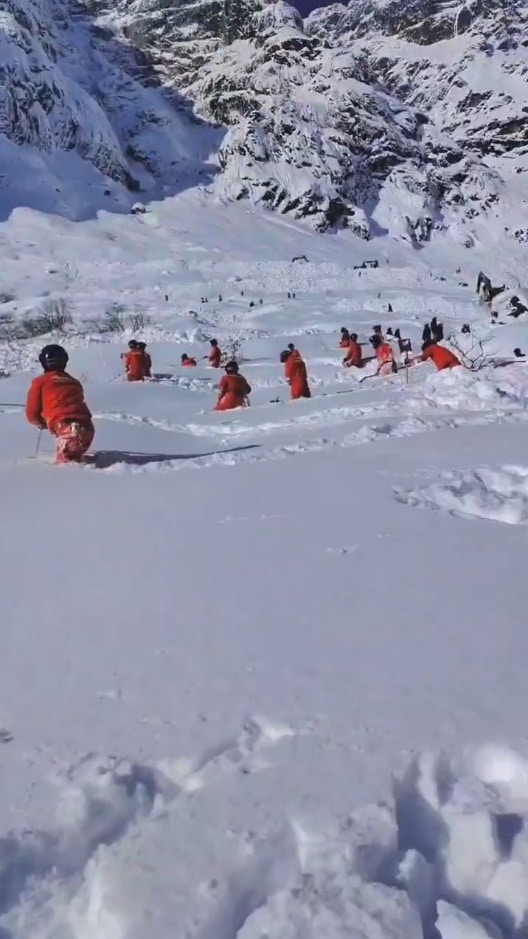 西藏雪崩已致9人死亡，卫生院工作人员：积雪最深处有近3米深，多车遭埋压（组图） - 3