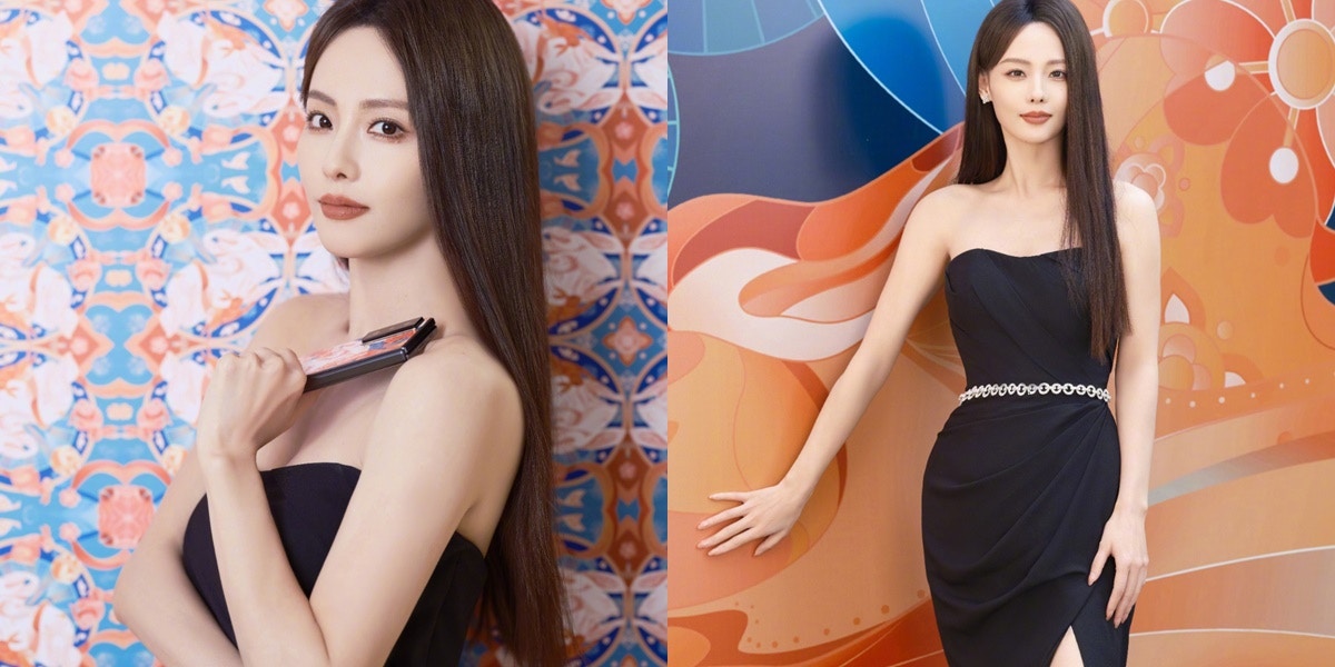 張嘉倪穿上性感晚裝迎接兔年　露出香肩大曬修長美腿