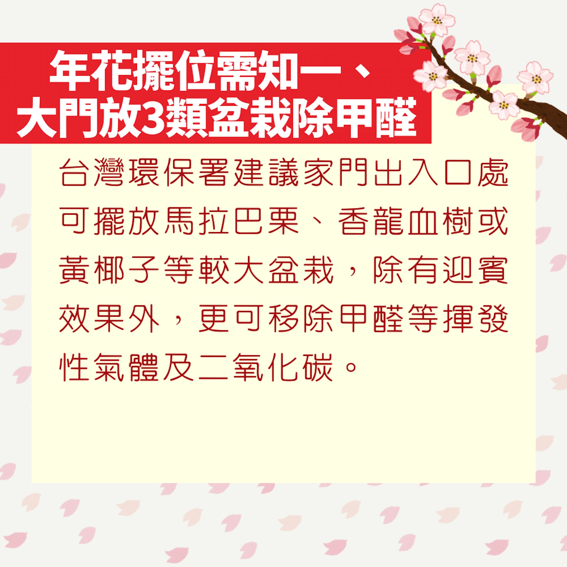年花擺位需知(01製圖) 年花擺位需知(01製圖)